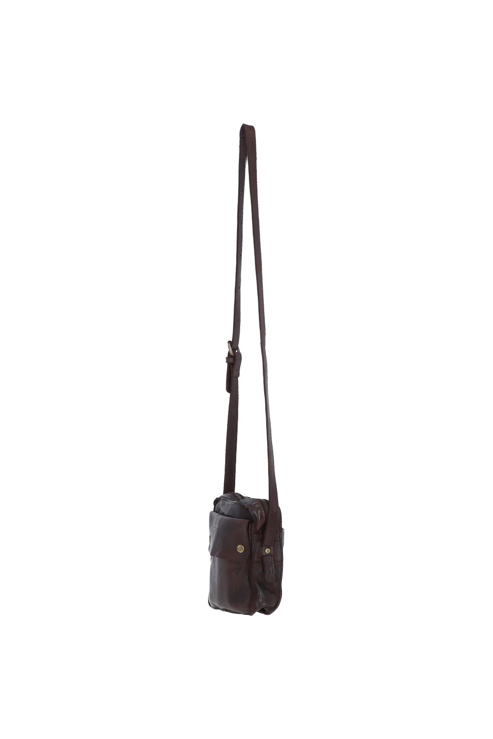 Dark Brown Ashwood Leather Dark Brown Real Leather Cross Body Bag, Image 2 of 4