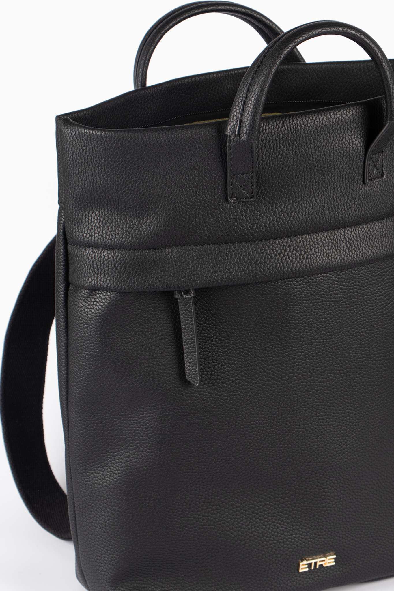 Top Handle Faux Leather Backpack, Image 2 of 3
