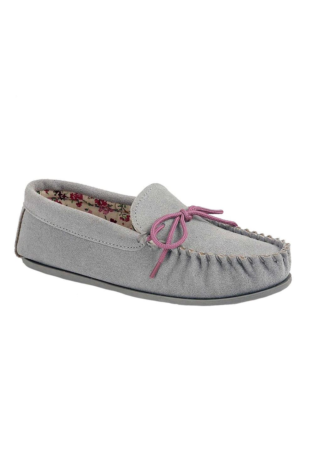Grey Lily Slip On Slippers, Image 1 of 3