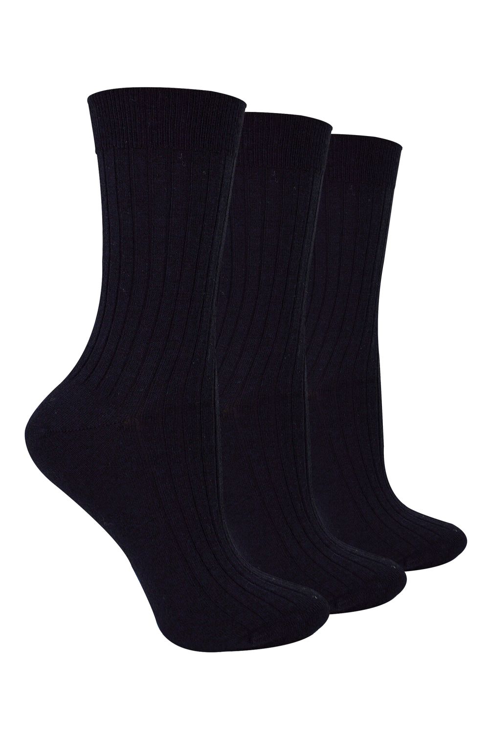 Black 3 Pairs Soft Merino Wool Socks, Image 1 of 5