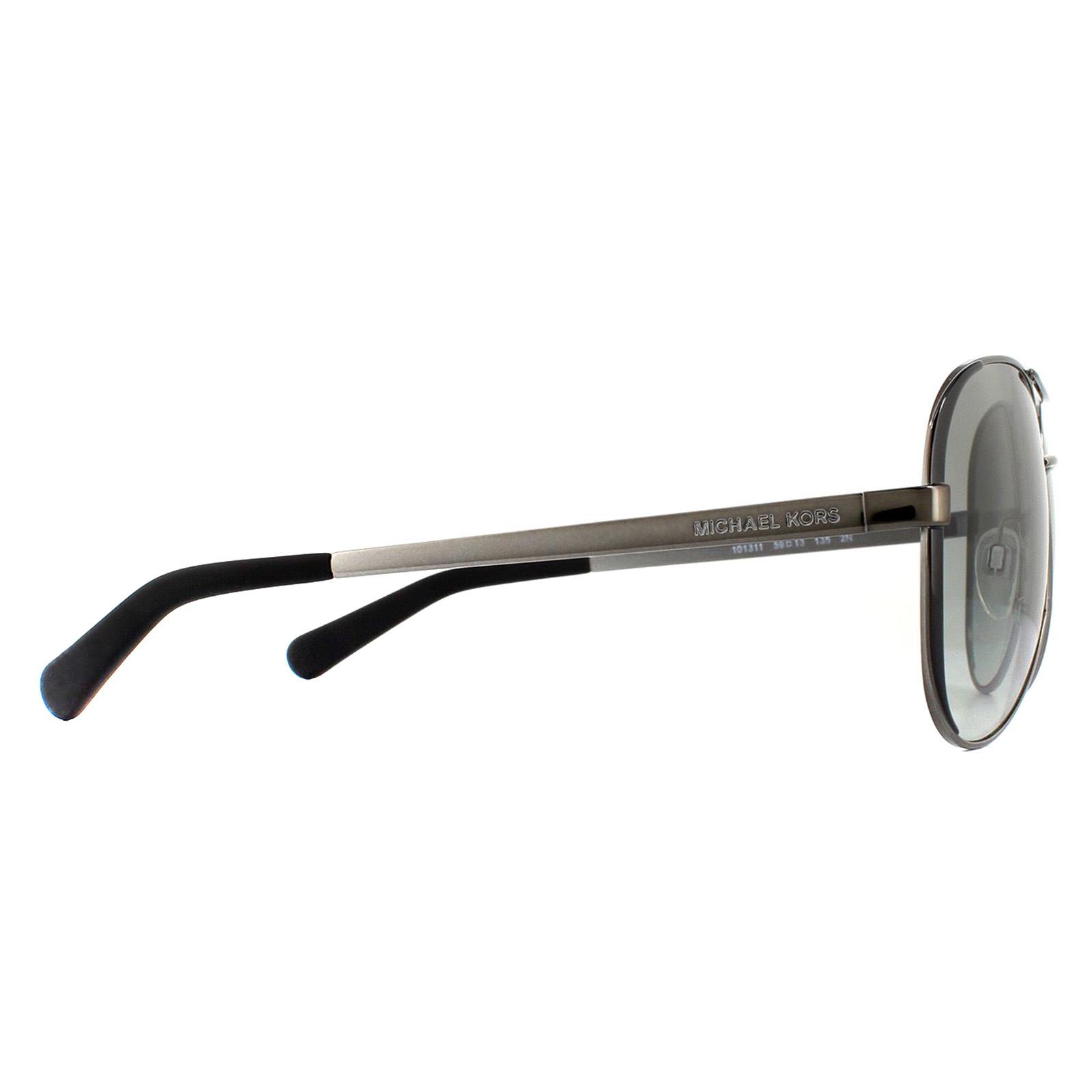 Black Aviator Gunmetal Black Grey Gradient Sunglasses, Image 4 of 4