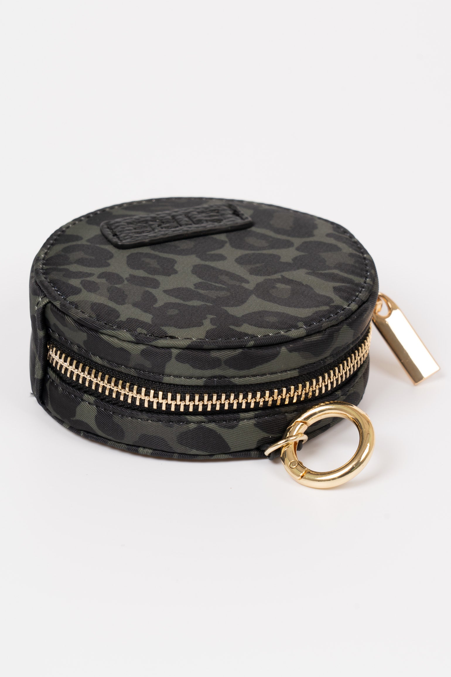 Khaki Etre Khaki Leopard Round Coin Purse, Image 3 of 3