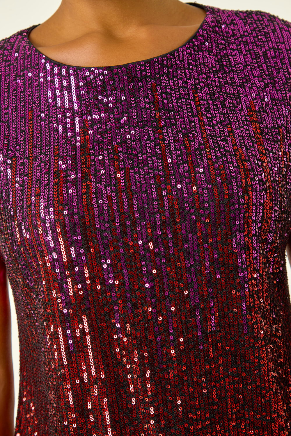 CERISE Ombre Sequin Top, Image 7 of 7