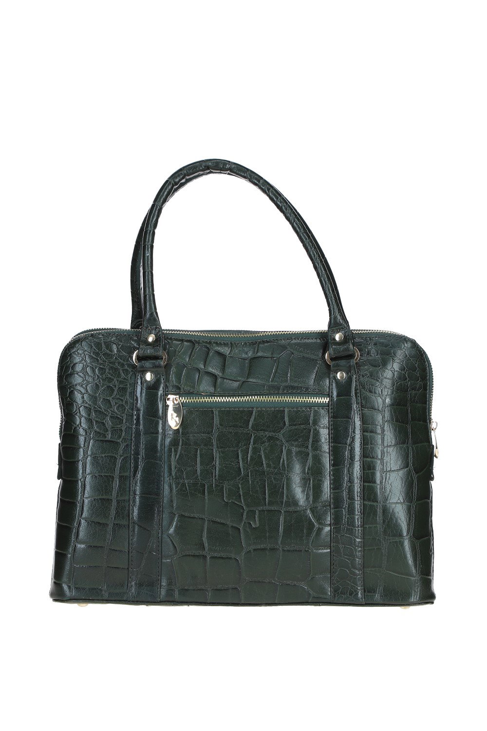 Green Ashwood Leather Green Three Section Large Veggie Tanned Leather Bag, Image 3 of 4
