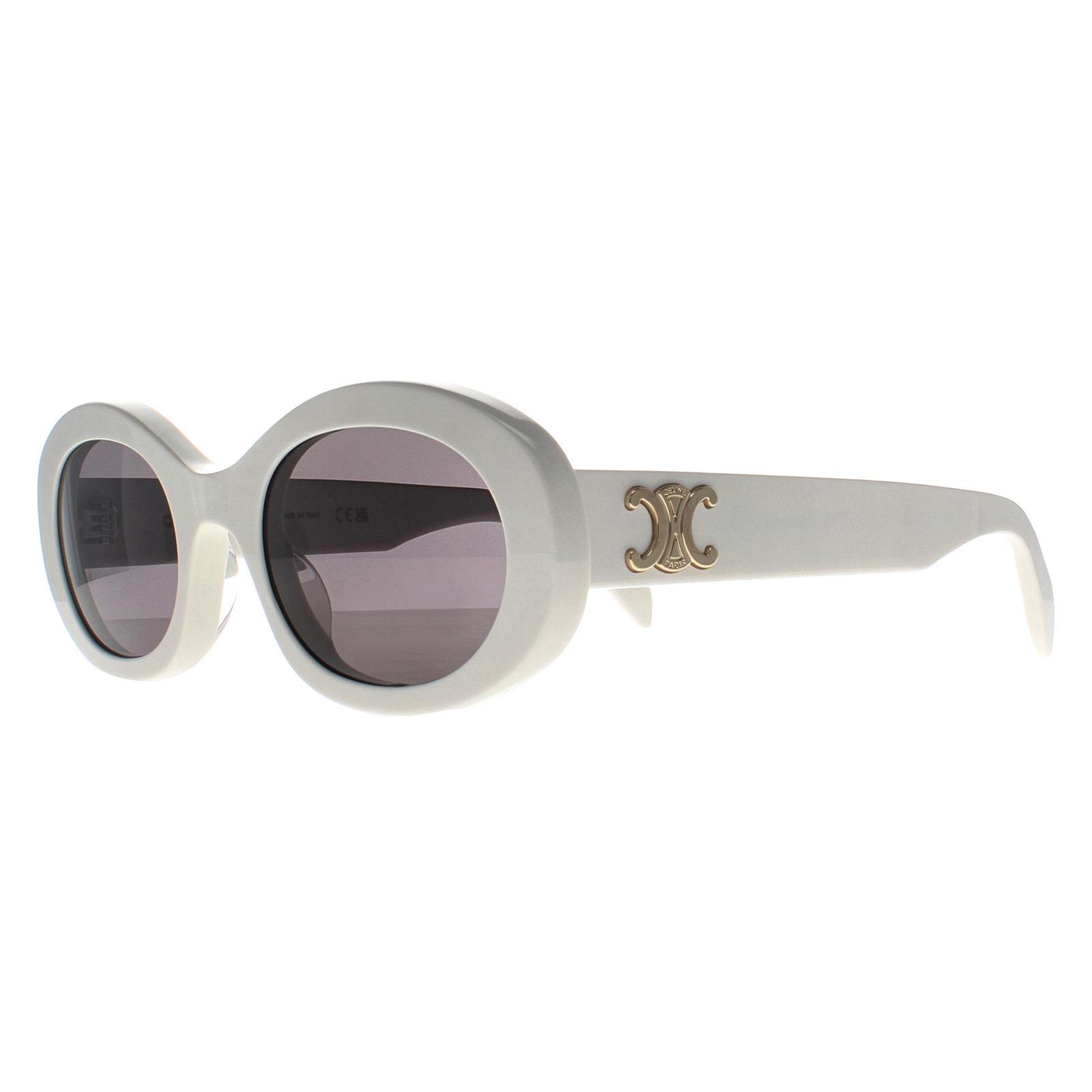 White Round Ivory Smoke Grey Triomphe CL40194U, Image 2 of 4