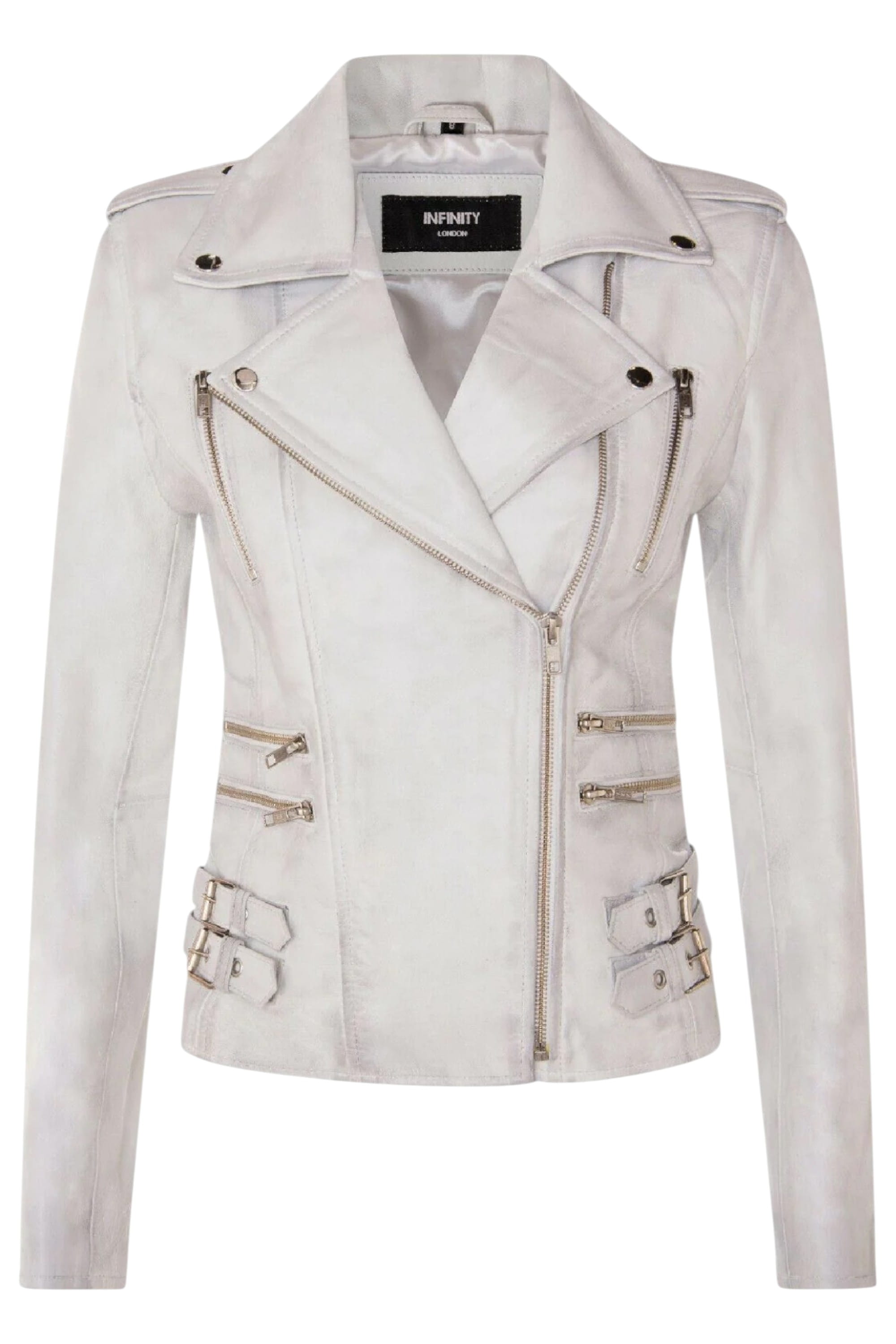Purple Leather Brando Biker Jacket-Loddon