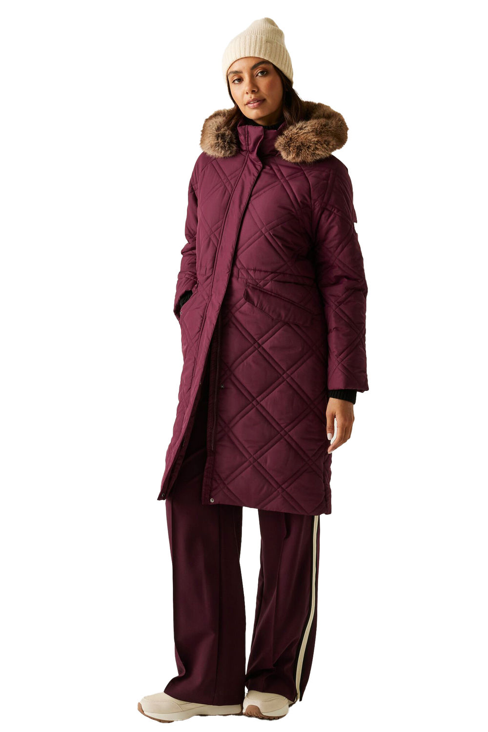 Plum Regatta Plum Freyla Padded Jacket, Image 5 of 5