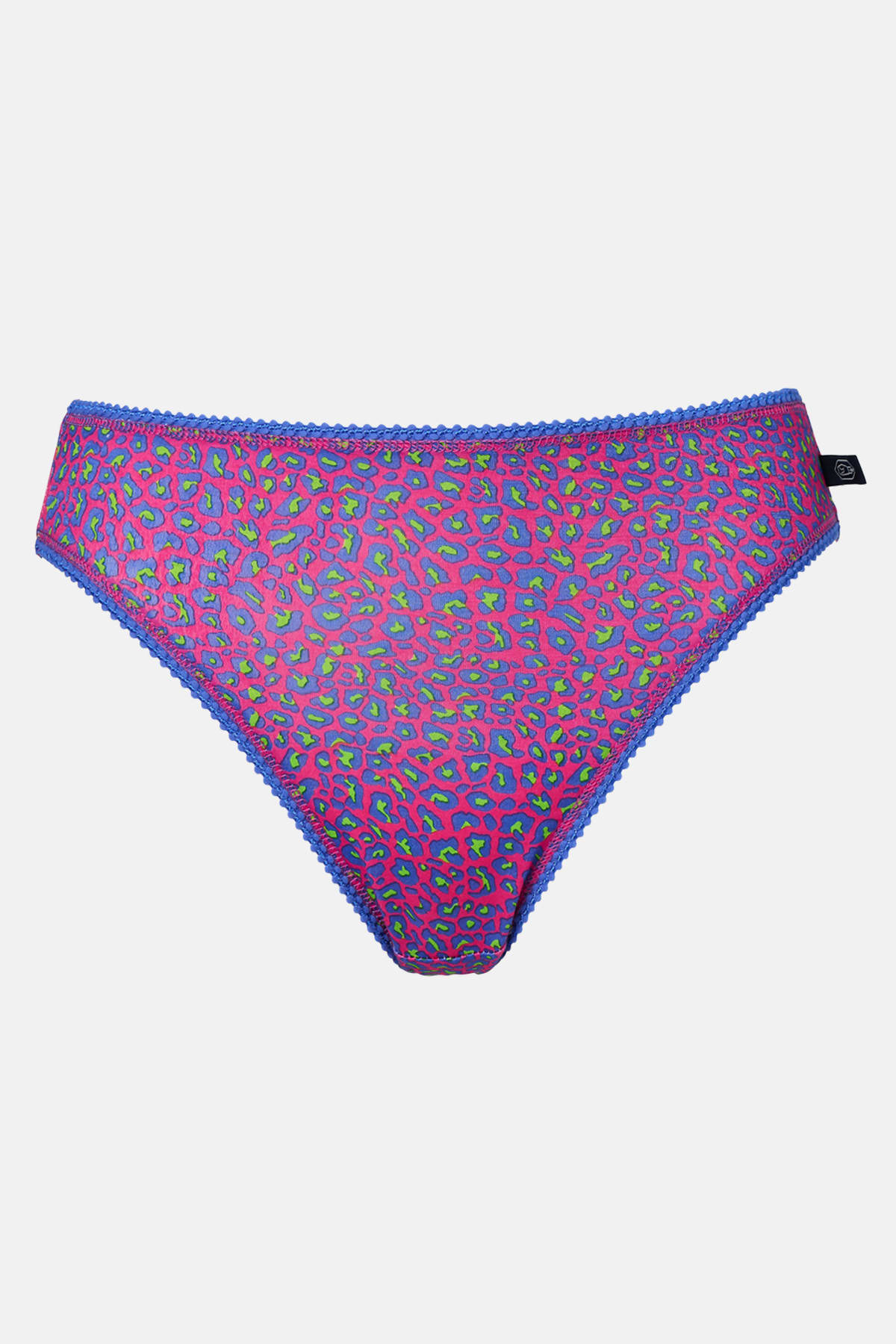 Multi British Boxers Multi Pack of Four "Wild Cat" Bamboo High Leg Knickers, Image 6 of 7