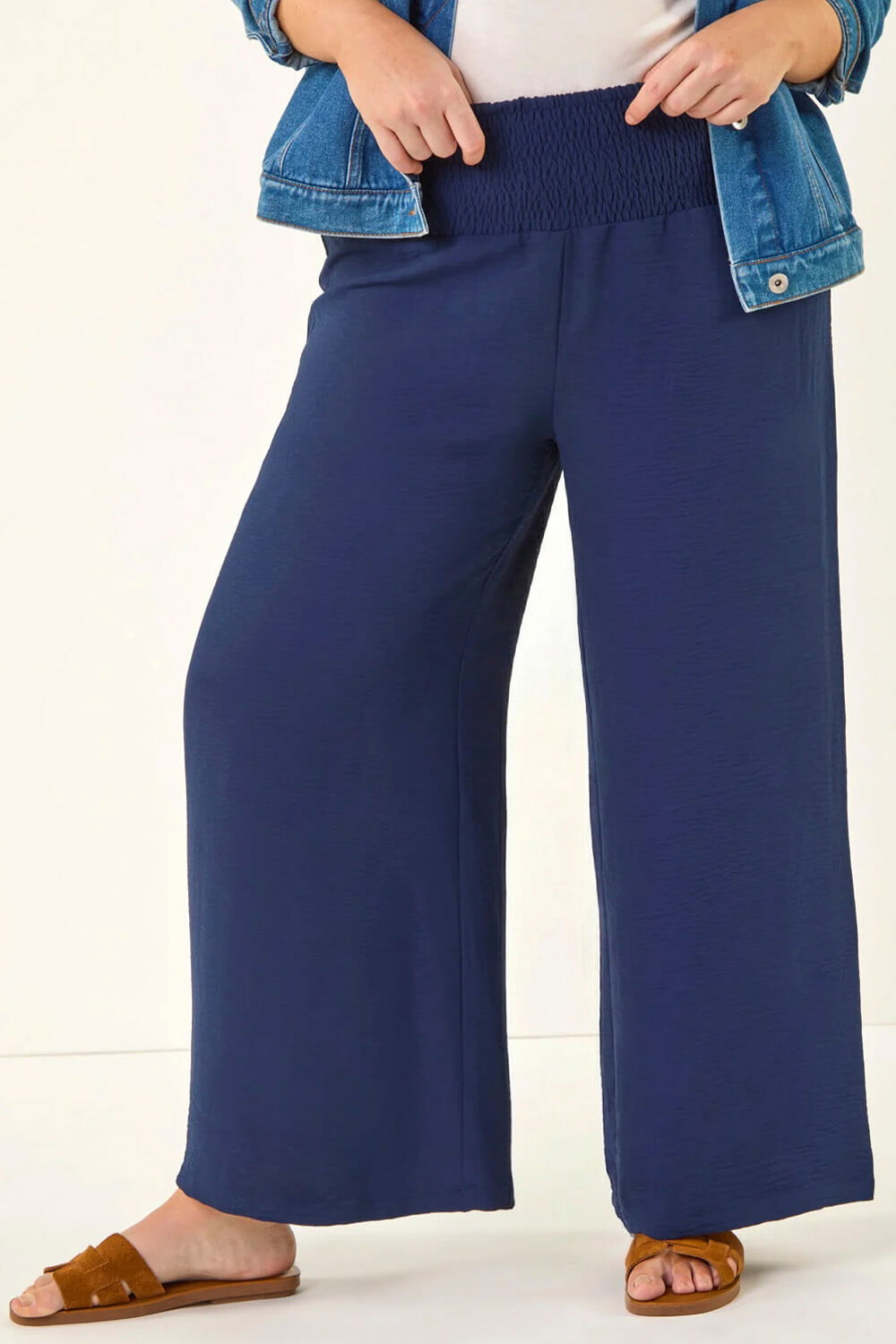  Curve Shirred Wide Leg Trouser , Image 5 of 5