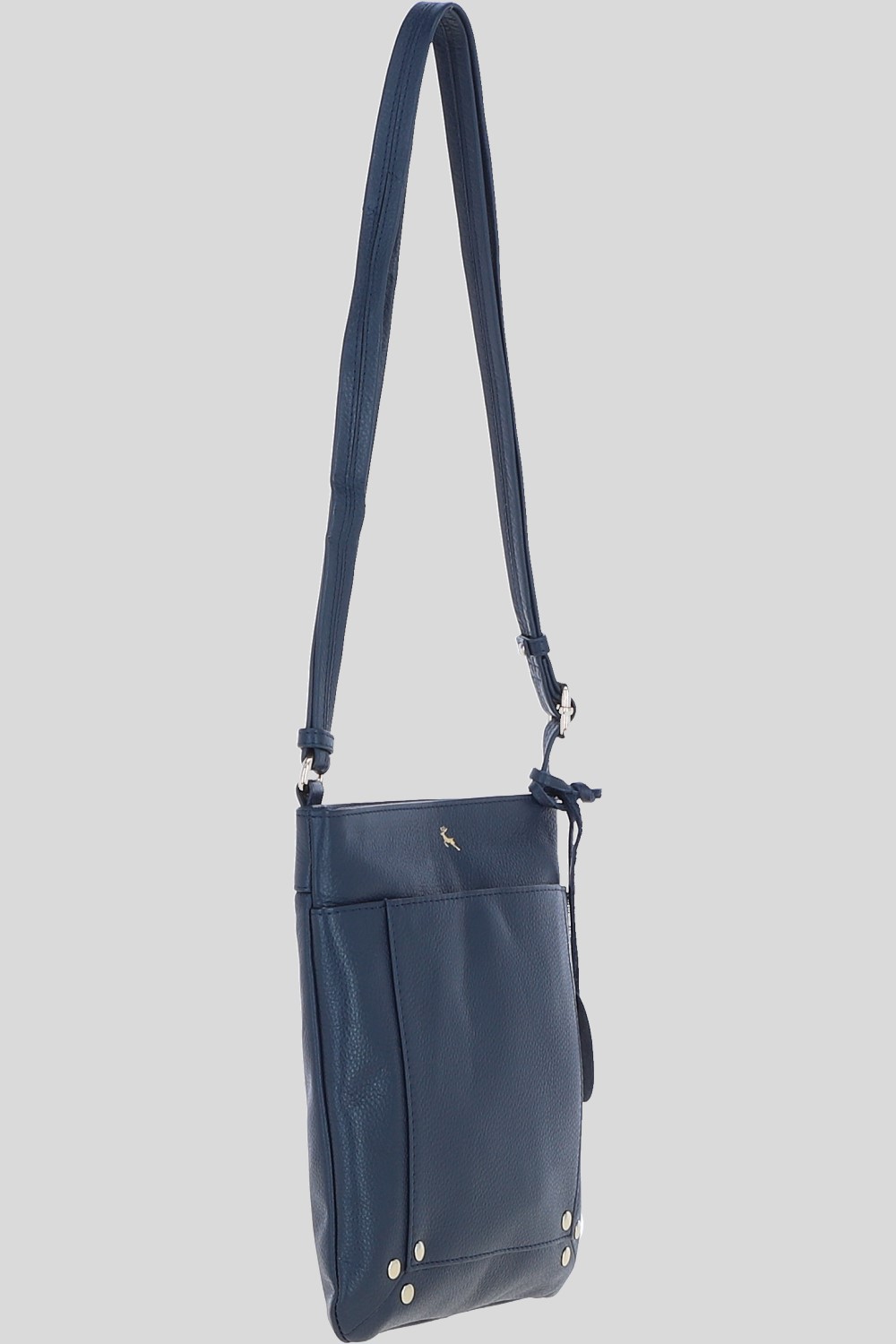 Navy 'Doriana' Real Leather Crossbody Bag, Image 5 of 5