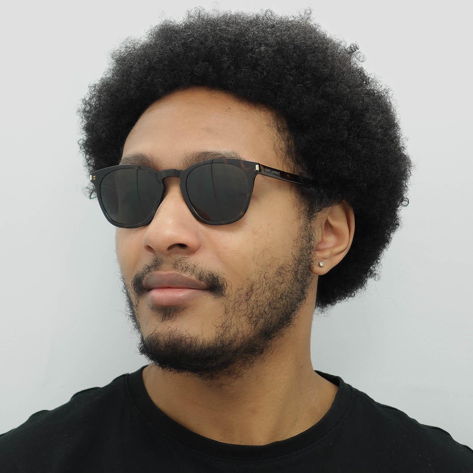Brown Square Dark Havana Grey SL 28 SLIM Sunglasses, Image 6 of 6