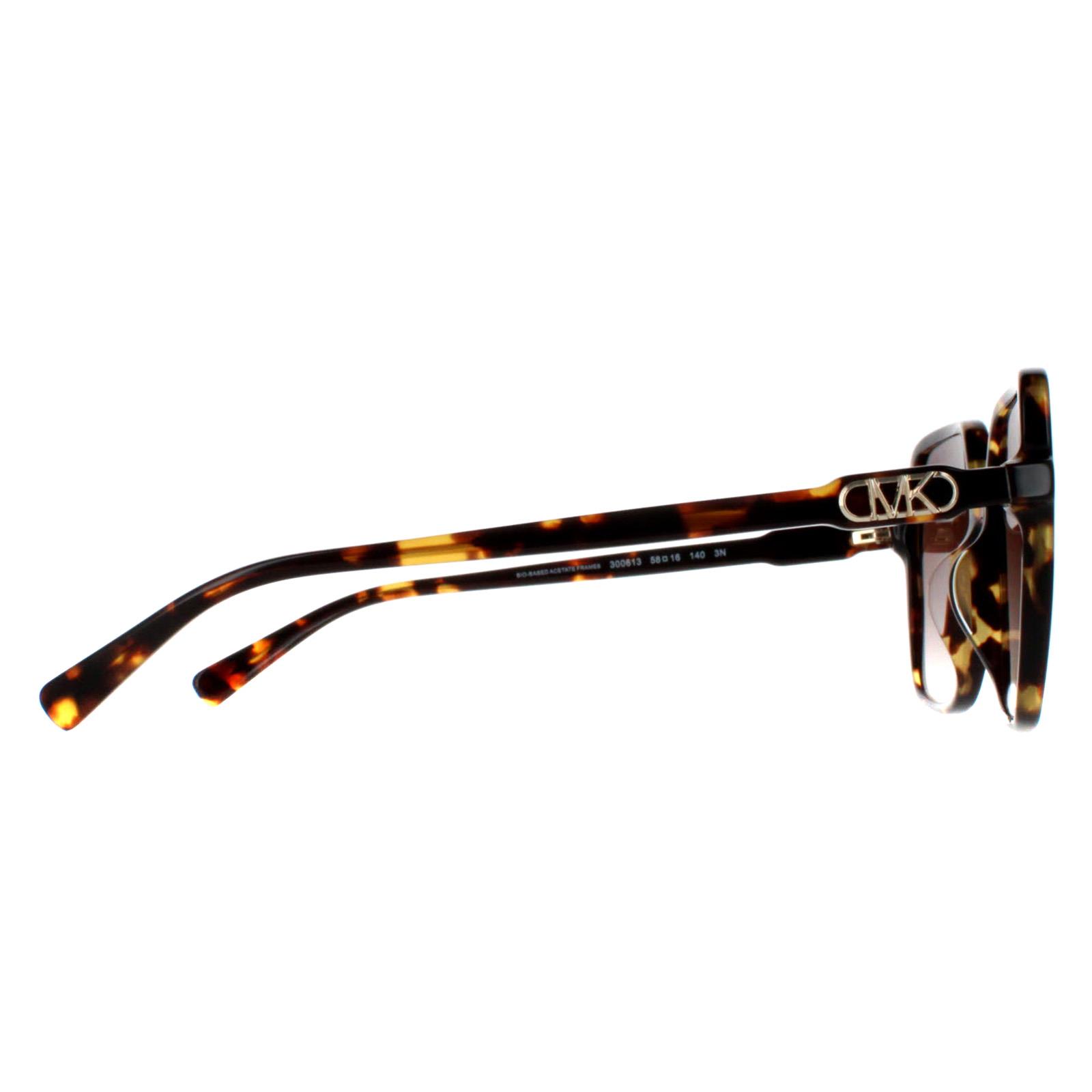 Brown Michael Kors Brown Square Dark Tortoise Brown Gradient MK2196U Jasper, Image 4 of 4