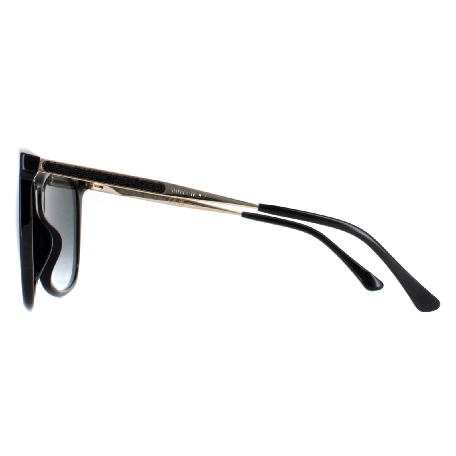 Black Jimmy Choo Black Square Black Grey Gradient NEREA/G/S, Image 3 of 4