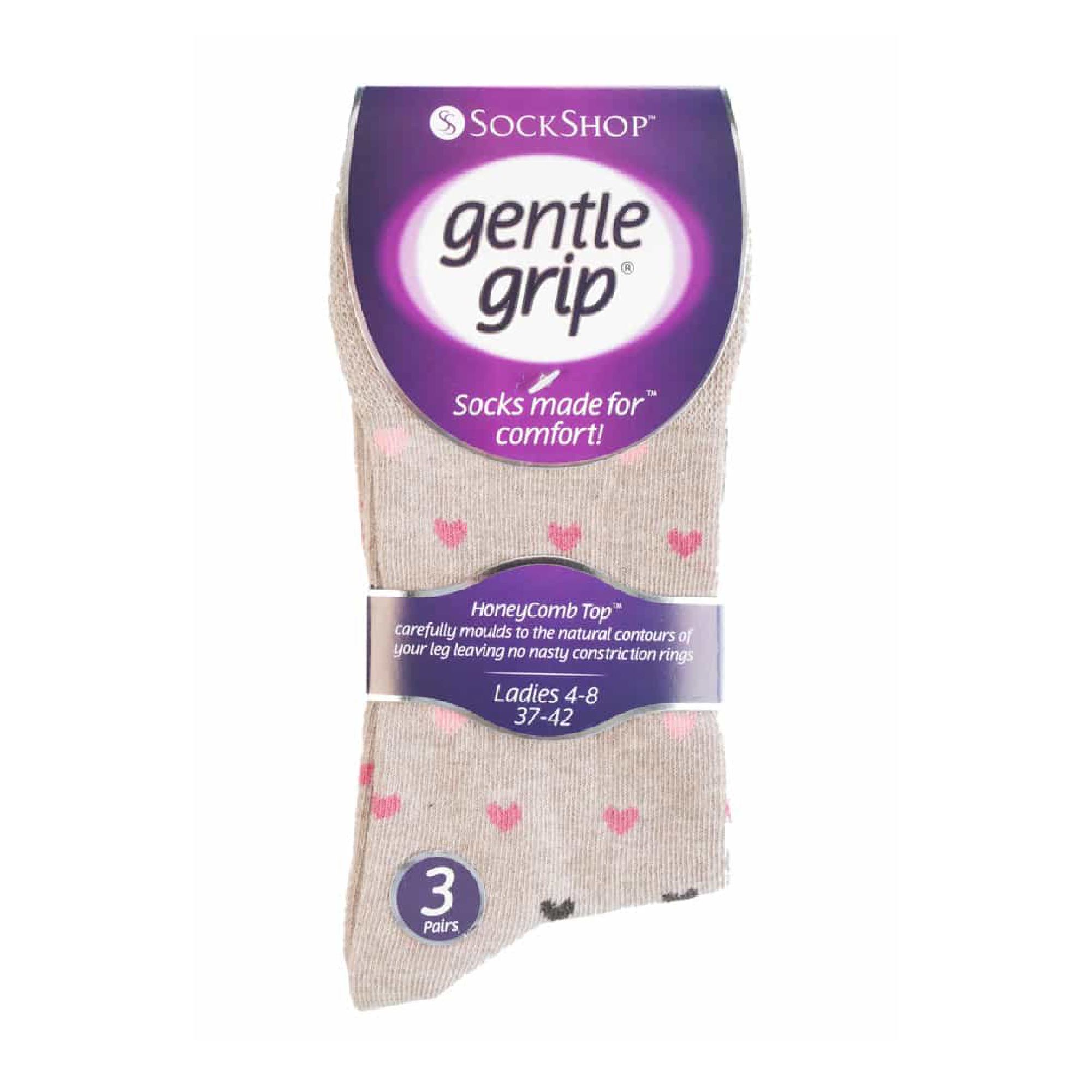 Light Pink 6 Pairs Non Elastic Socks, Image 5 of 5