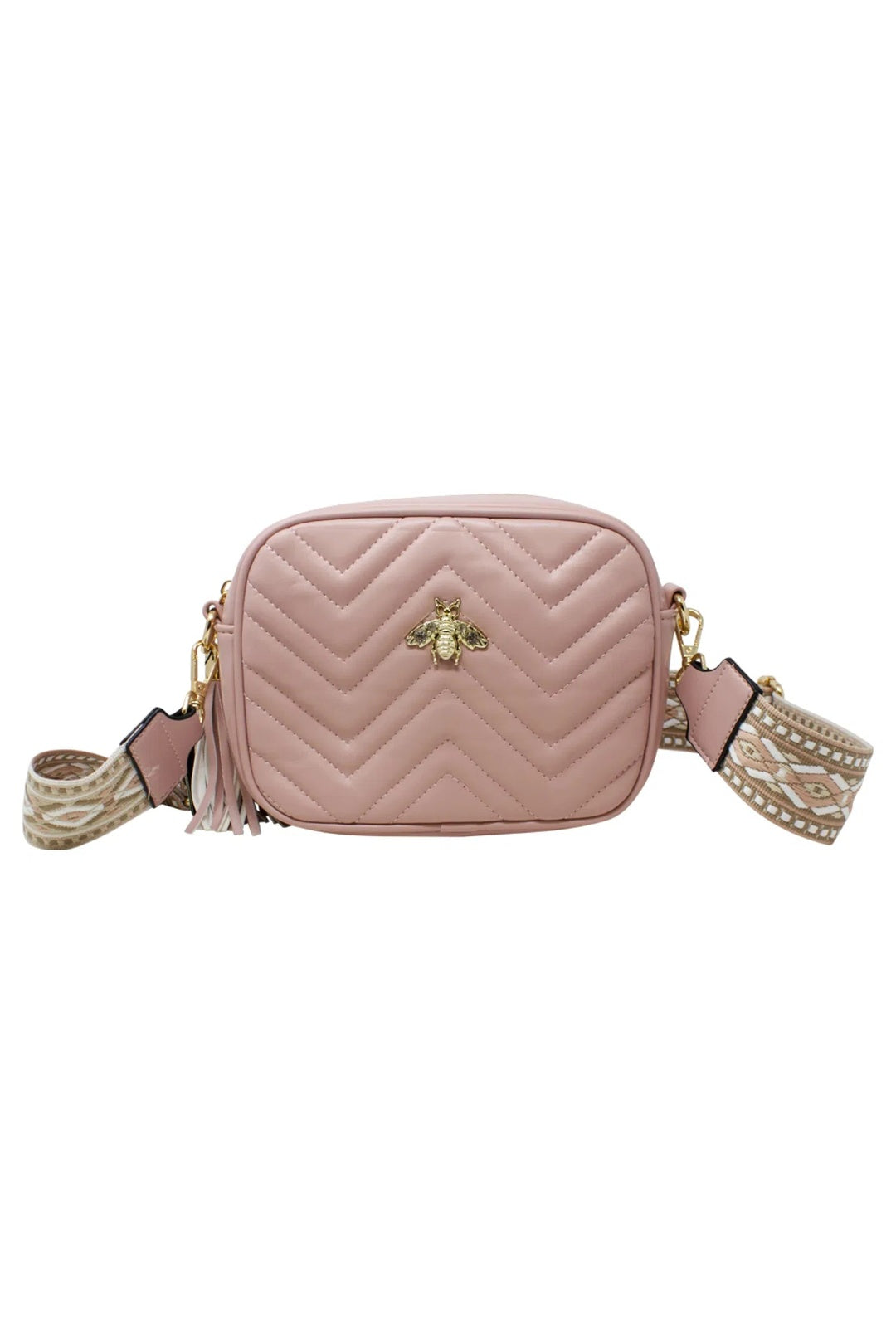 Pink Bee Embellished Camera Bag, Image 3 of 5