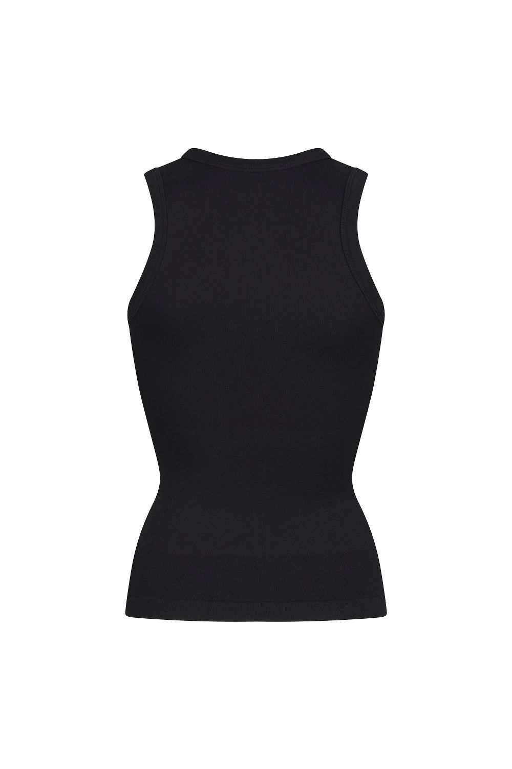 Black Scoop Neck Sculpting Tank Stretch Fit, Image 2 of 5