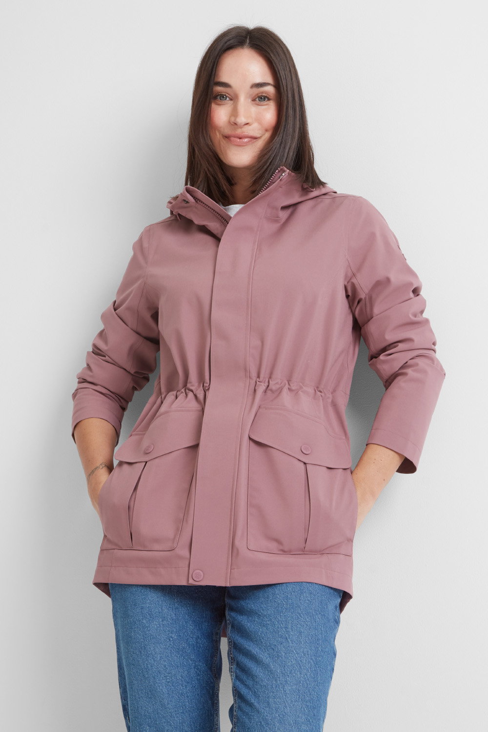 Mauve Burradon Waterproof Jacket, Image 5 of 6
