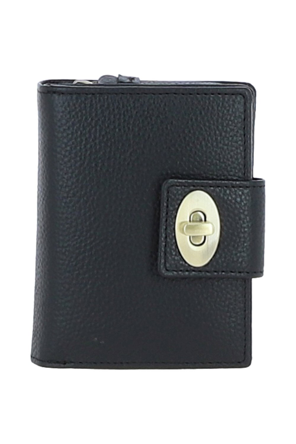 Black Elegant Real Leather Purse, Image 1 of 4