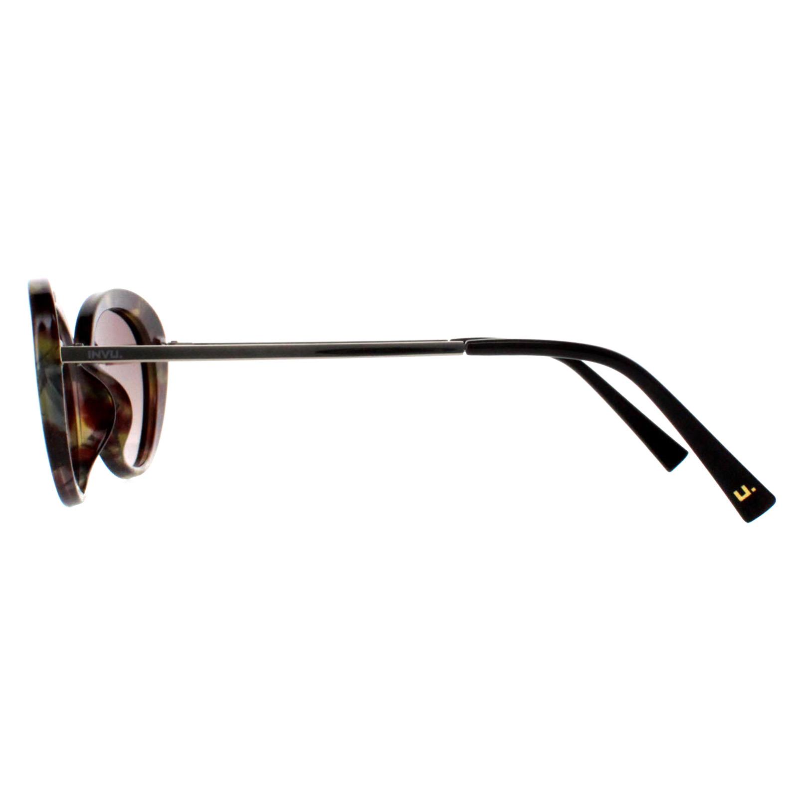 Brown Invu Brown Oval Cloud Brown Sage Tortoise Brown Polarized B2108, Image 3 of 5
