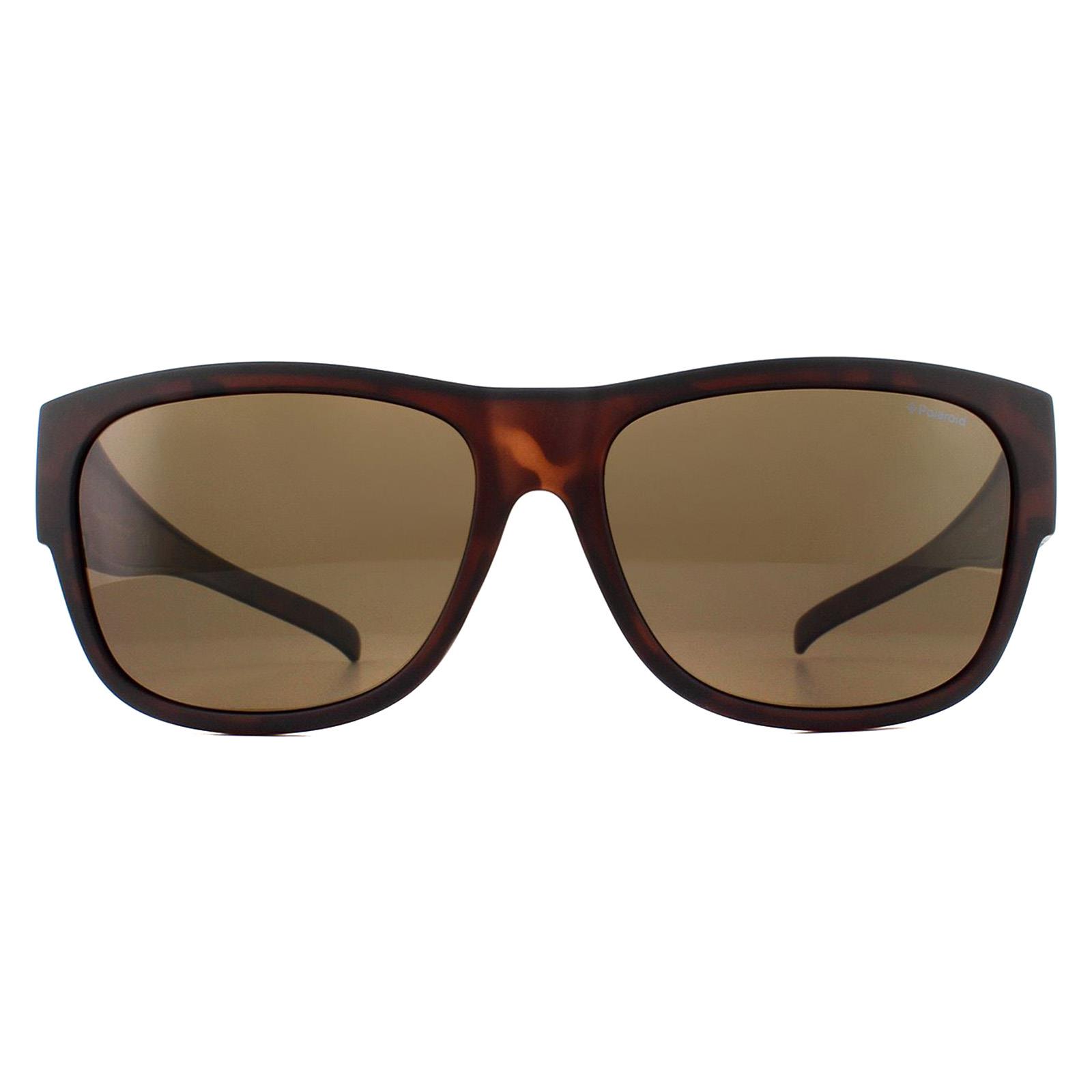 Suncovers Square Havana Brown Polarized Sunglasses, Image 1 of 4