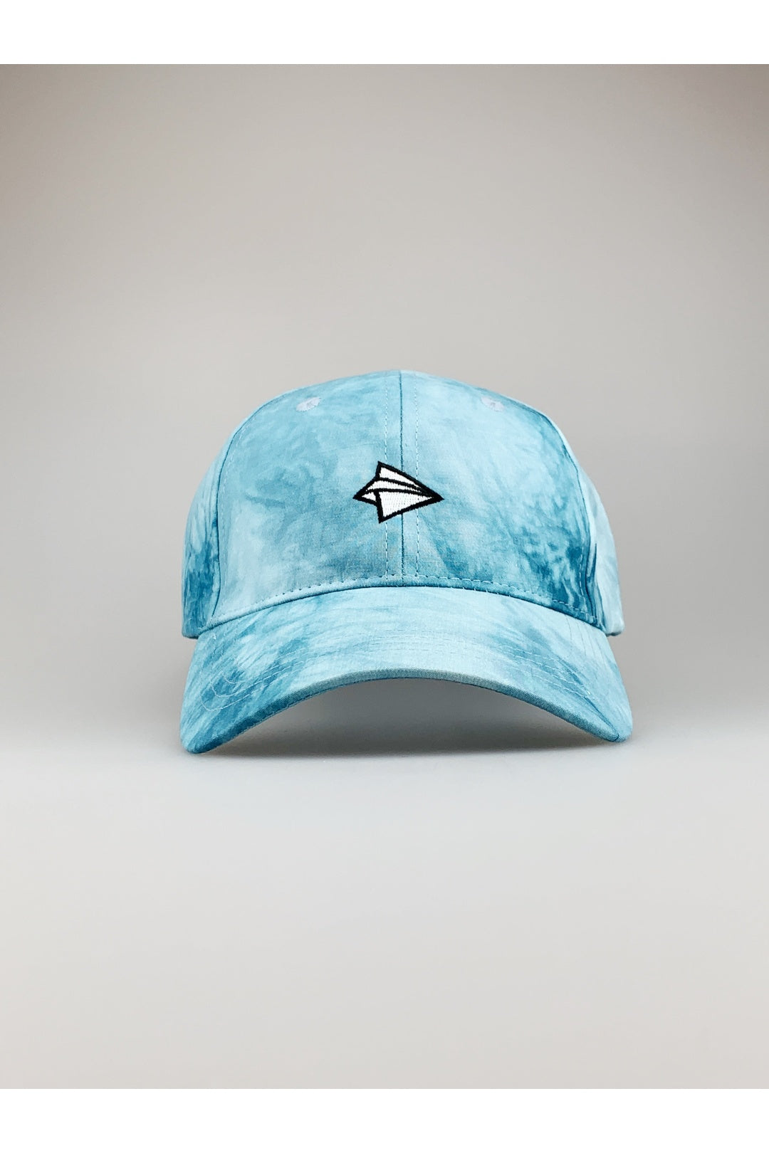 Blue Cappy Paper Airplane Embroidery Tie Dye Cap, Image 2 of 5