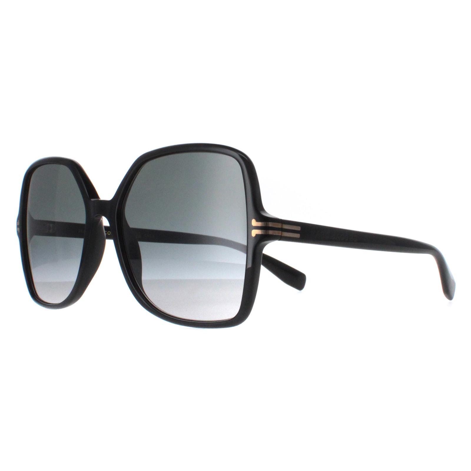Black Marc Jacobs Black Square Shiny Black Dark Grey Gradient MJ 1105/S, Image 2 of 4