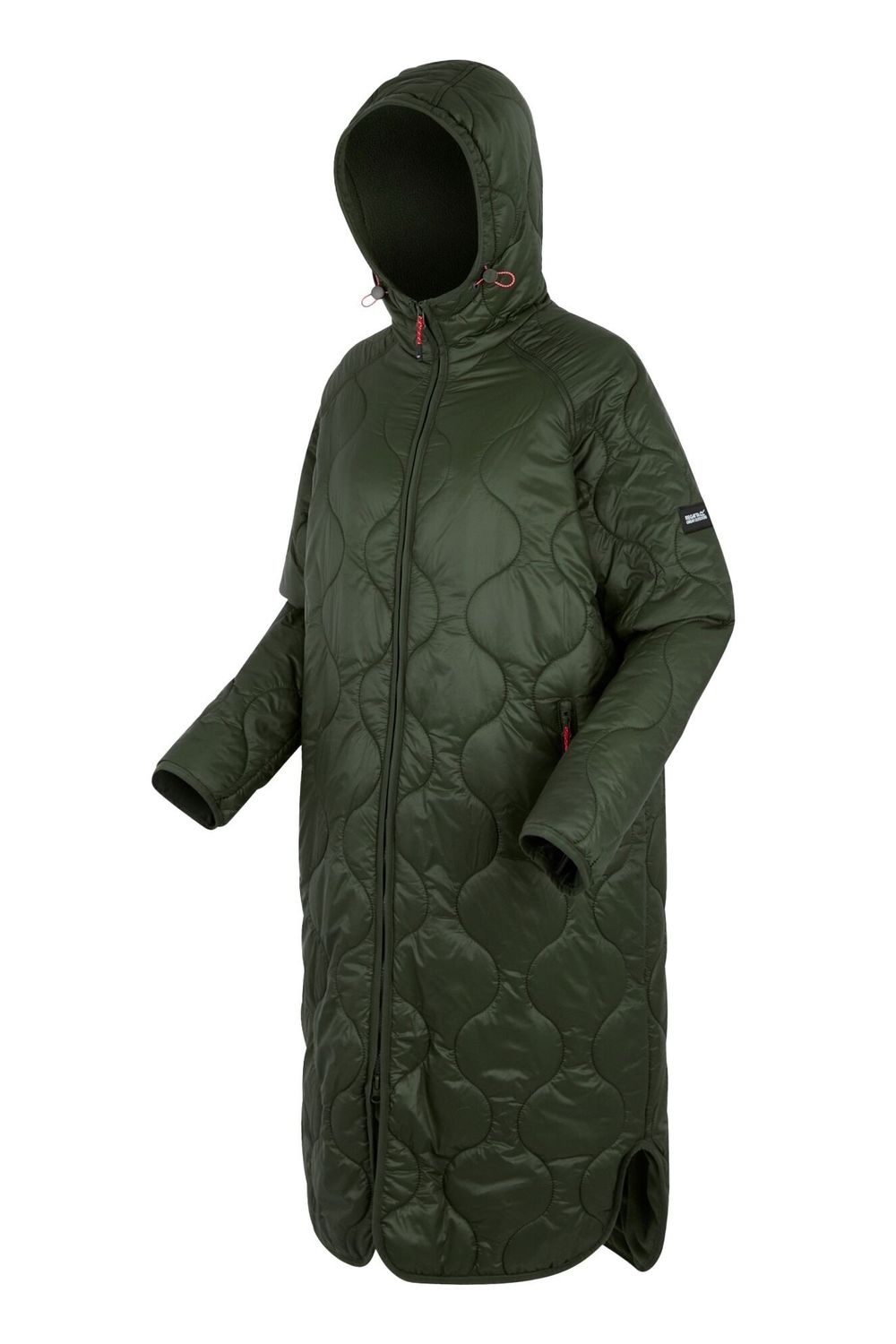 Khaki Triea Quilted Jacket, Image 3 of 5