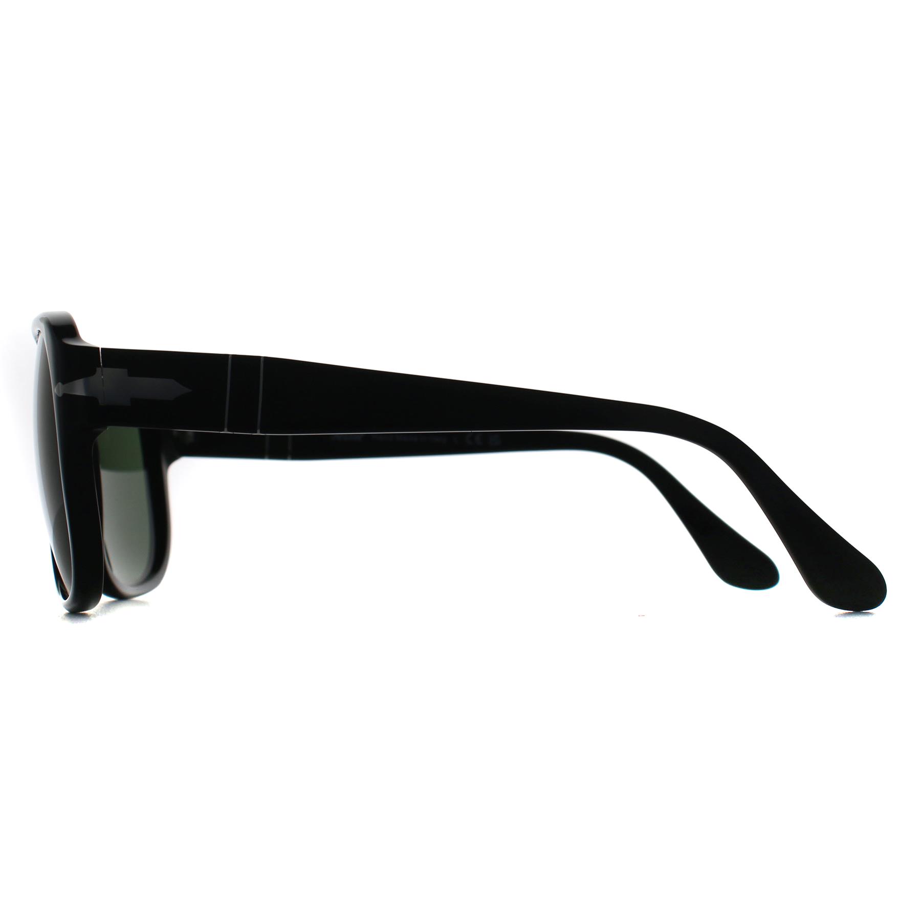 Black Persol Black Rectangle Black Green PO3310S Jean, Image 3 of 3
