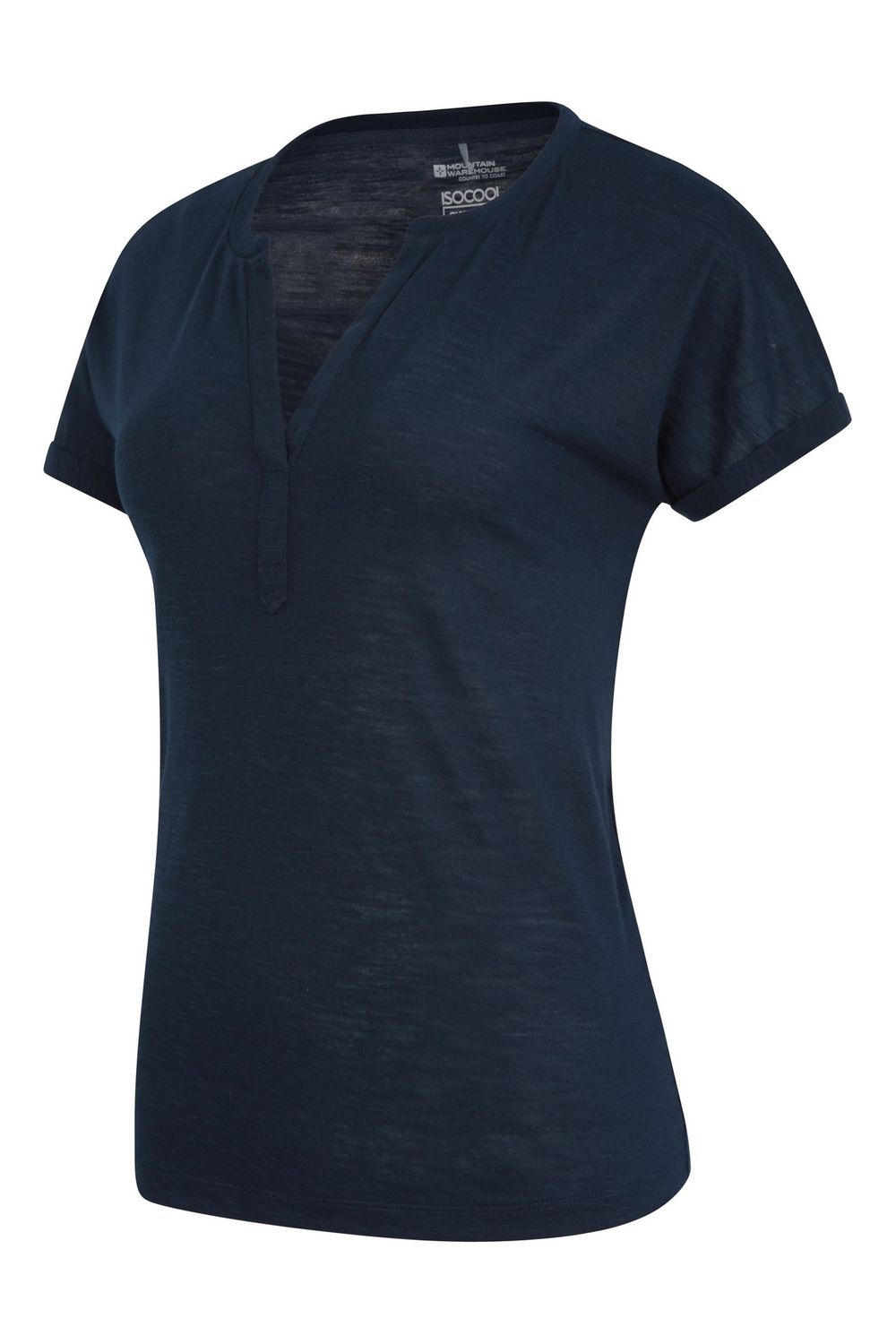 Navy Skye Slub Quick Dry TShirt, Image 2 of 3