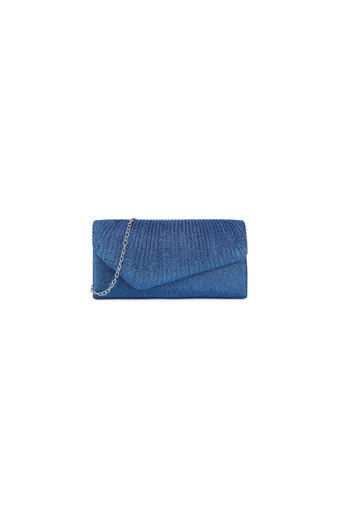 Royal Blue Luxe Metallic Clutch, Image 1 of 1