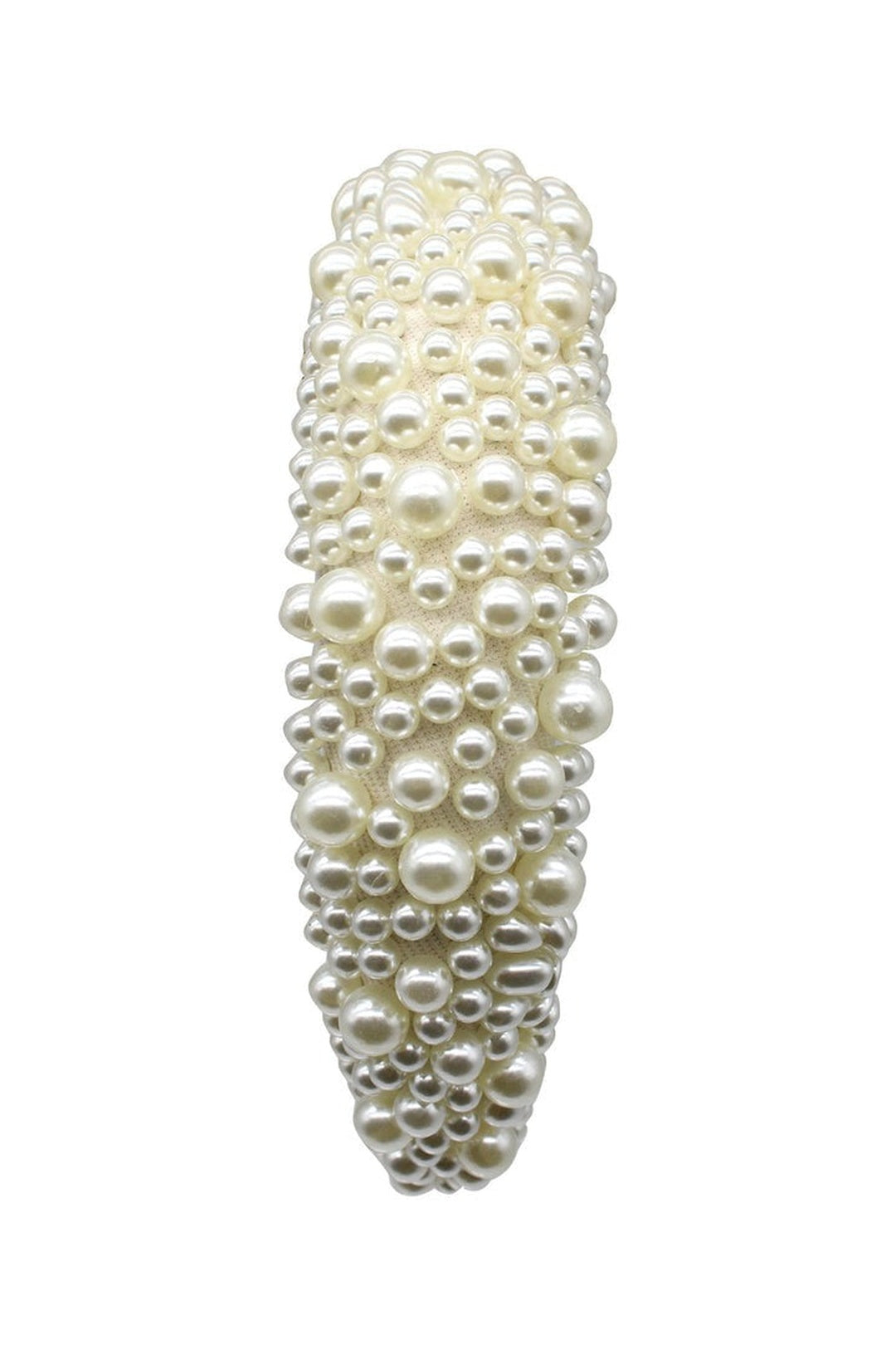 Ivory Ivory Mix Pearl Embellished Headband, Image 2 of 2