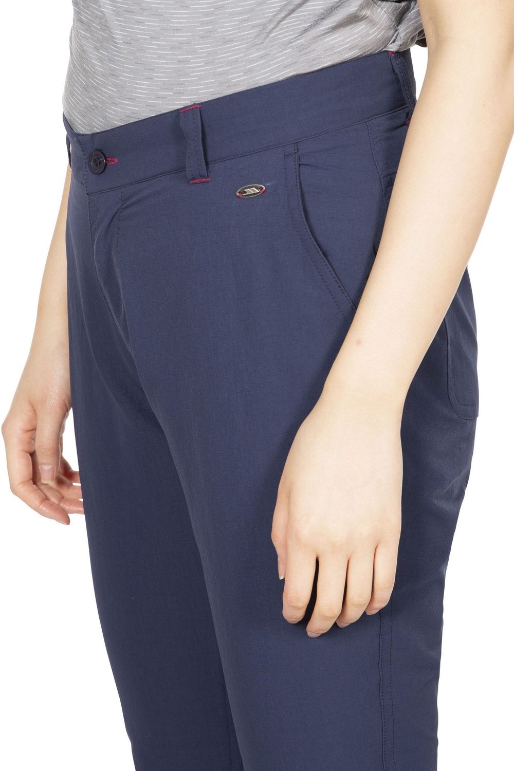 Navy Zulu Cropped Trousers, Image 3 of 5