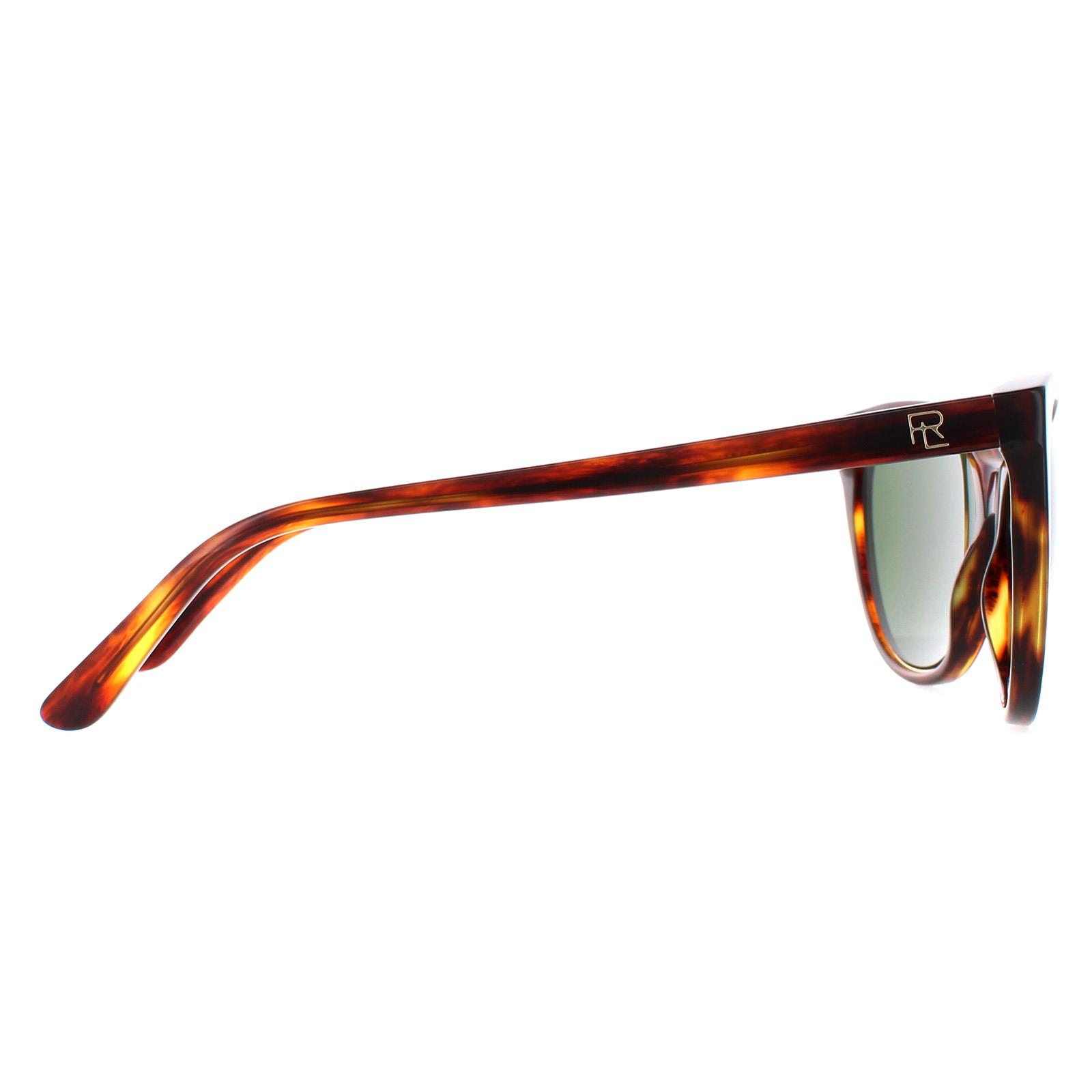 Brown Cat Eye Shiny Striped Havana Bottle Green RL8186, Image 4 of 4