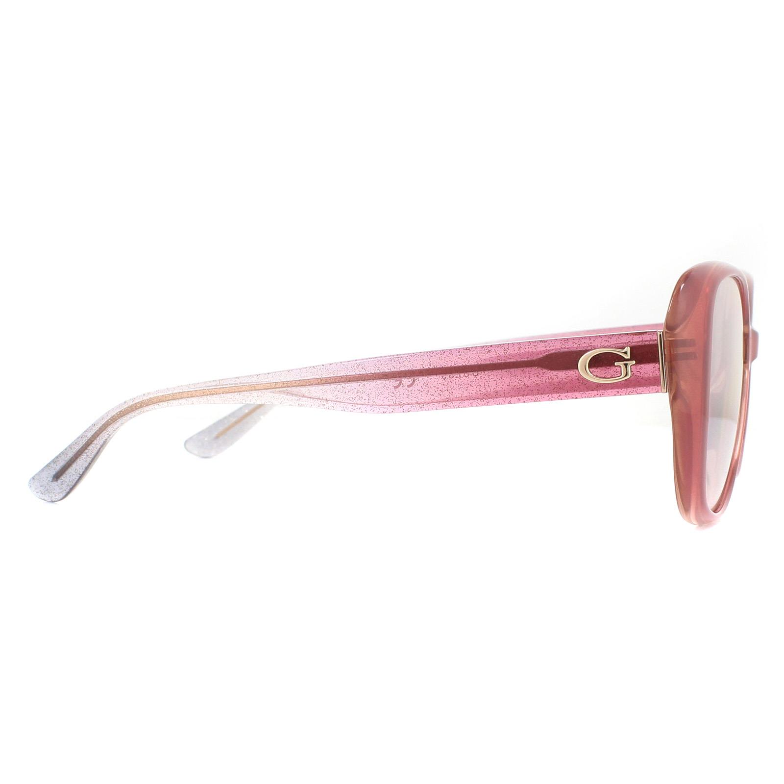 Pink Guess Pink Square Pink Pink Brown Gradient Sunglasses, Image 4 of 4