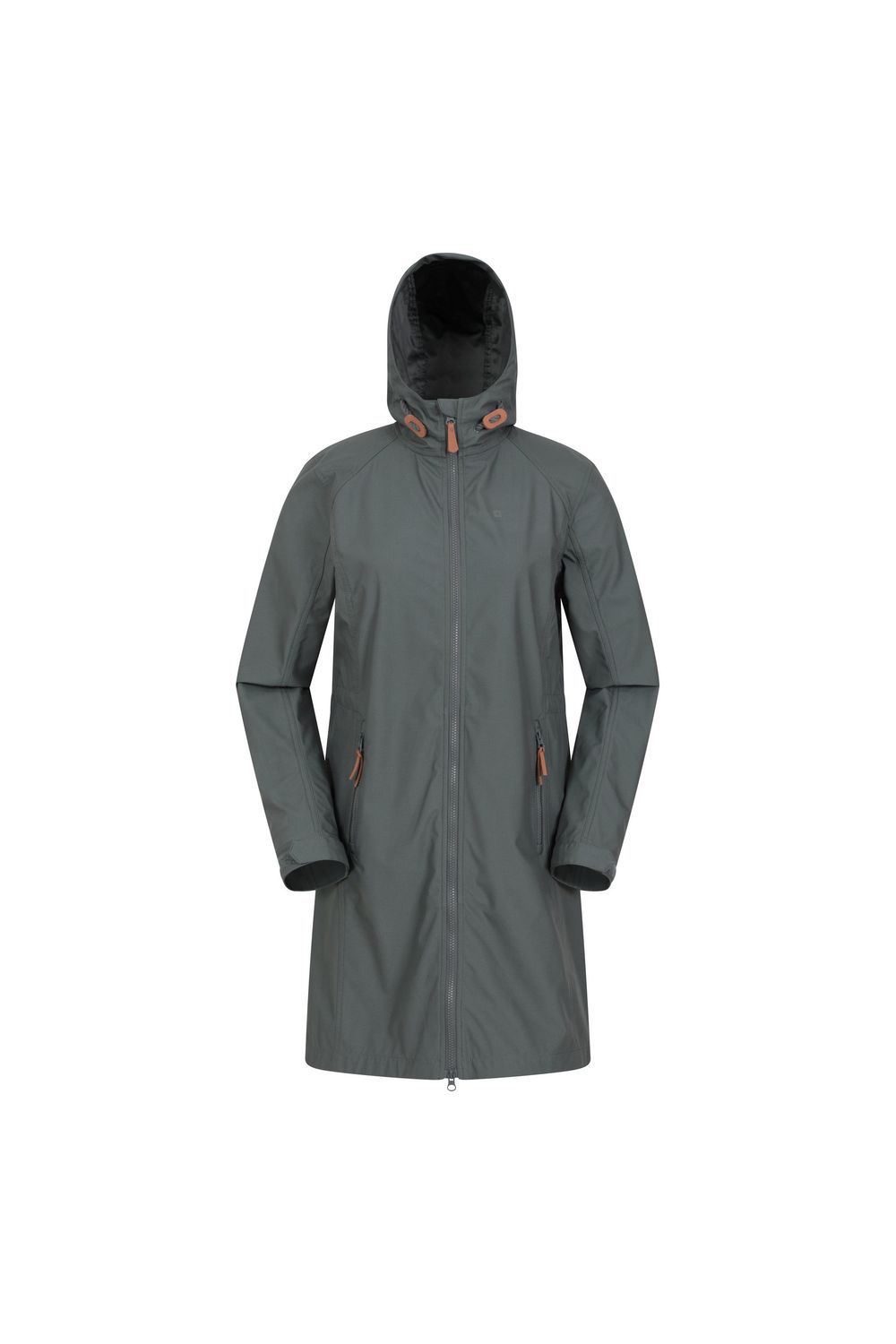 Green Ioana Longline Soft Shell Jacket, Image 1 of 4
