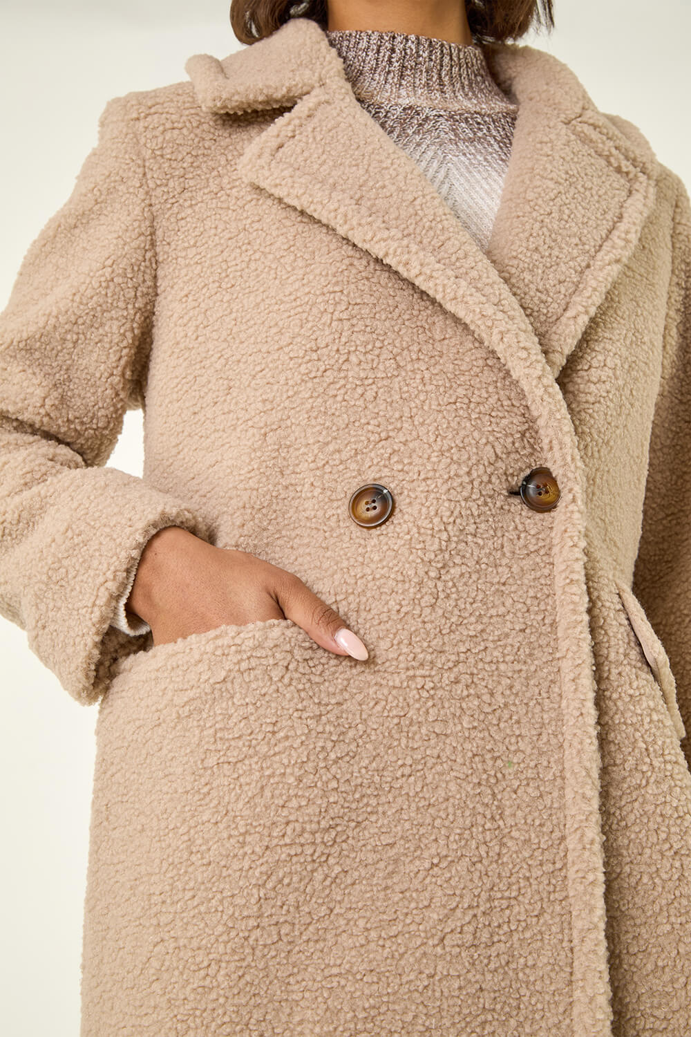 Stone Borg Single Breasted Coat, Image 7 of 6