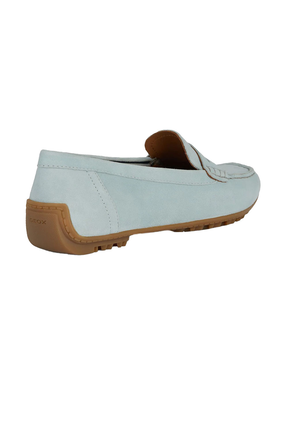 Light Blue Kosmopolis Suede Moccasins, Image 2 of 4