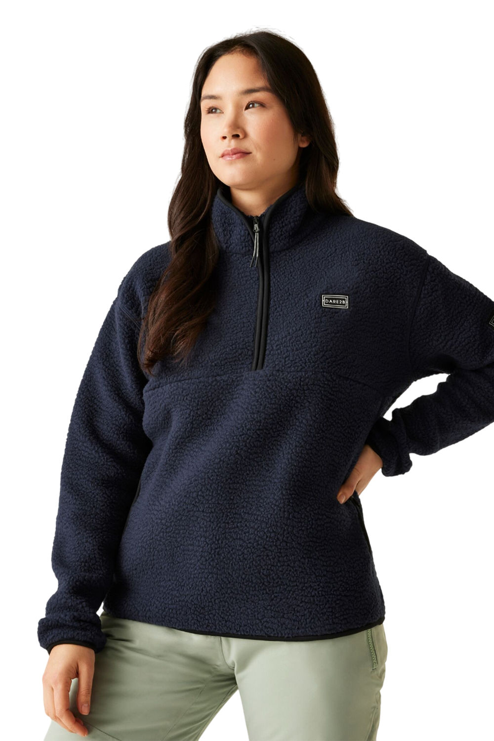 Navy Slide Out Fleece Top, Image 1 of 4