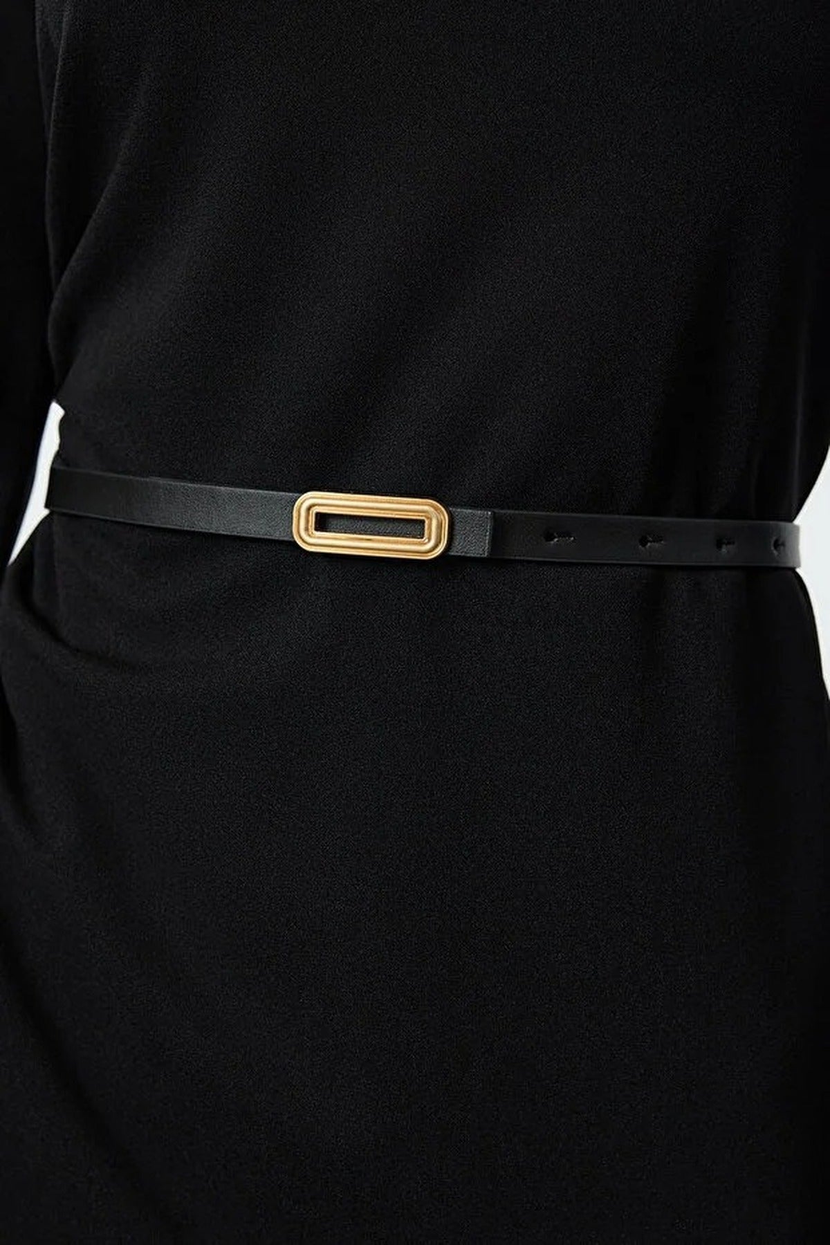 Multi Double Pack Slim Rectangle Buckle Women’s Belt Set, Image 3 of 3