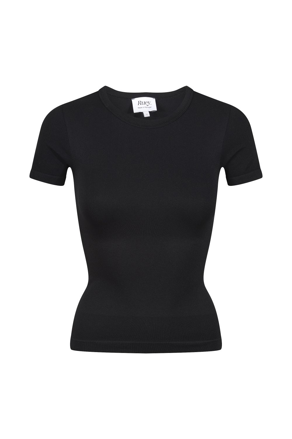 Black Basic Sculpting T-Shirt Smooth Fit