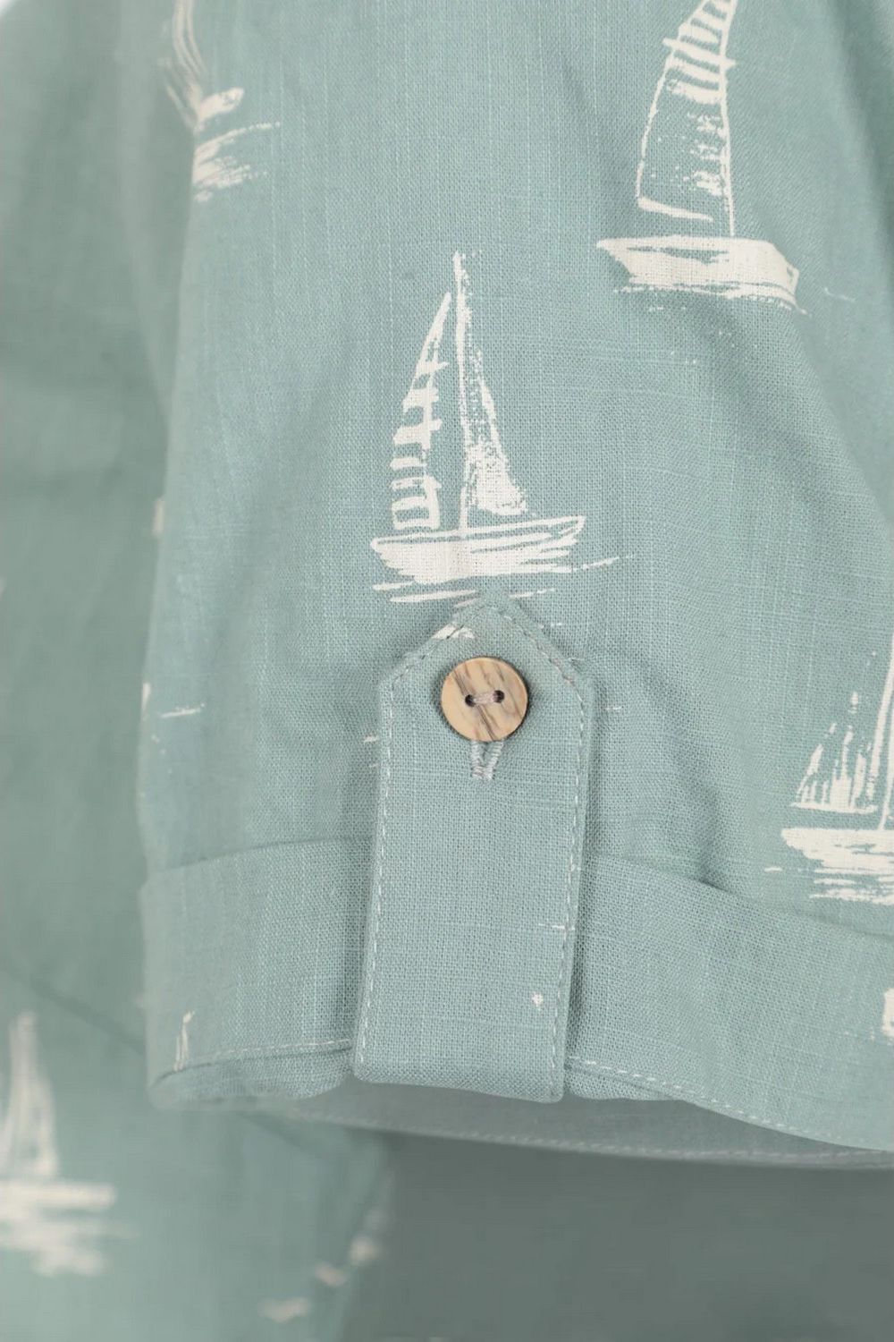 Khaki Coconut Sailboat Short Sleeved Shirt, Image 4 of 4
