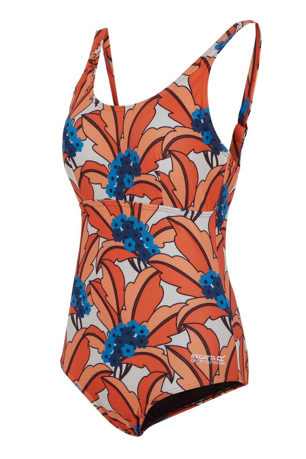 Orange Orla Kiely Tropical One Piece Swimsuit, Image 3 of 4