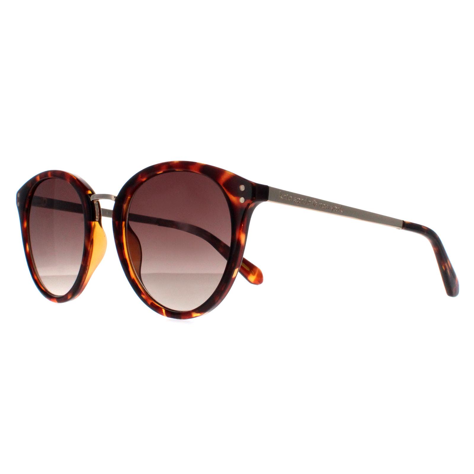 Brown Kate Spade Brown Round Havana Grey Gradient Emersyn, Image 2 of 4