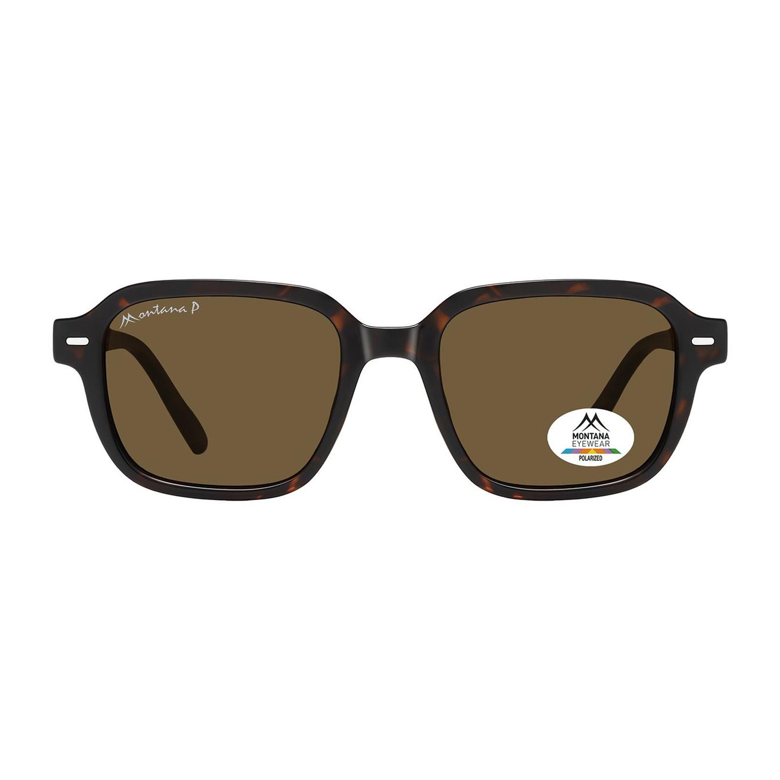 Brown Montana Brown Rectangle Havana Brown Polarized MP177, Image 1 of 3