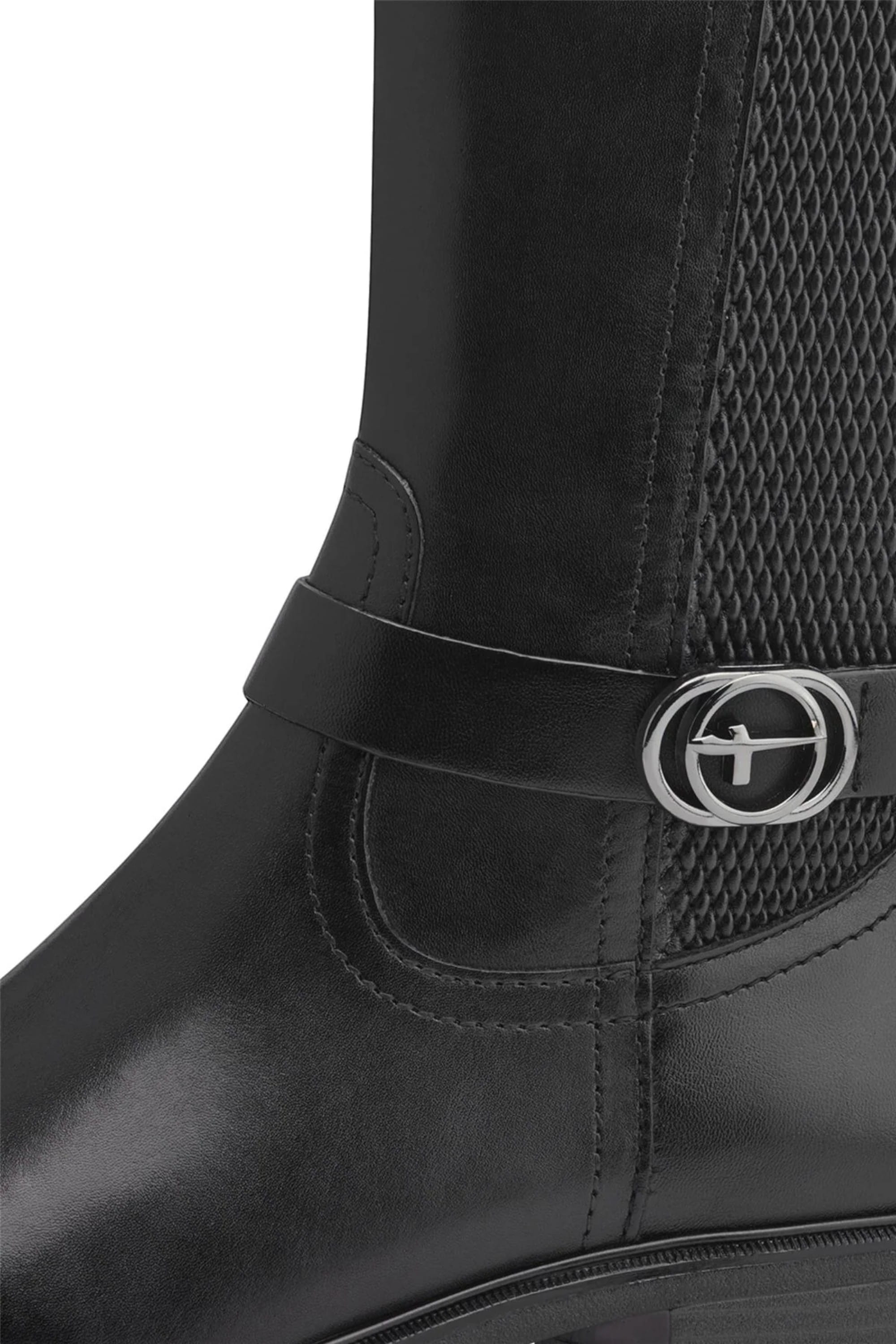 Black Tamaris Black Tamaris Womens Black Riding Boots, Image 7 of 7
