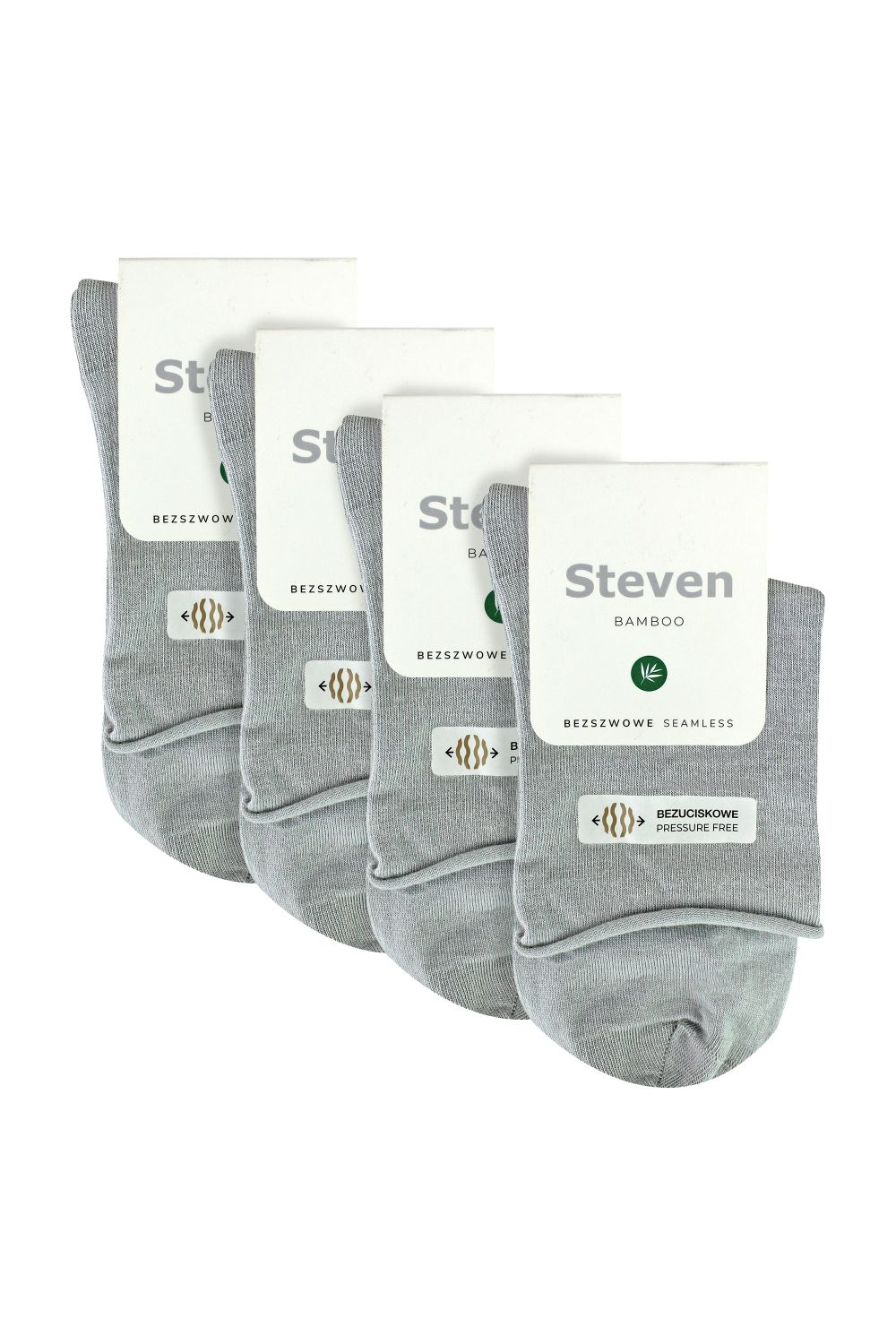 Grey Bamboo Sensory Soft Seamless Socks Set, Image 2 of 4