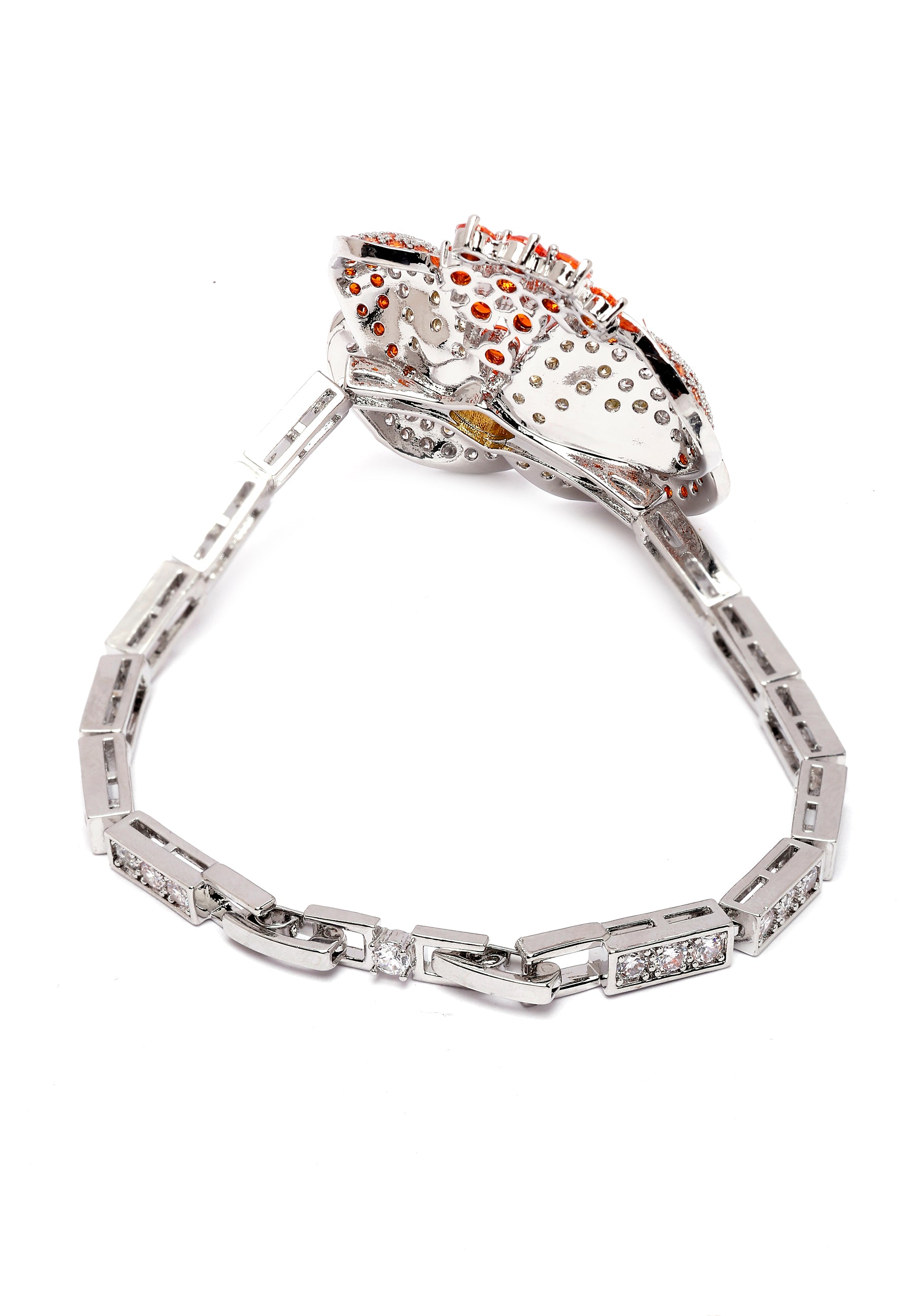 Orange Diva Floral Bracelet, Image 4 of 6