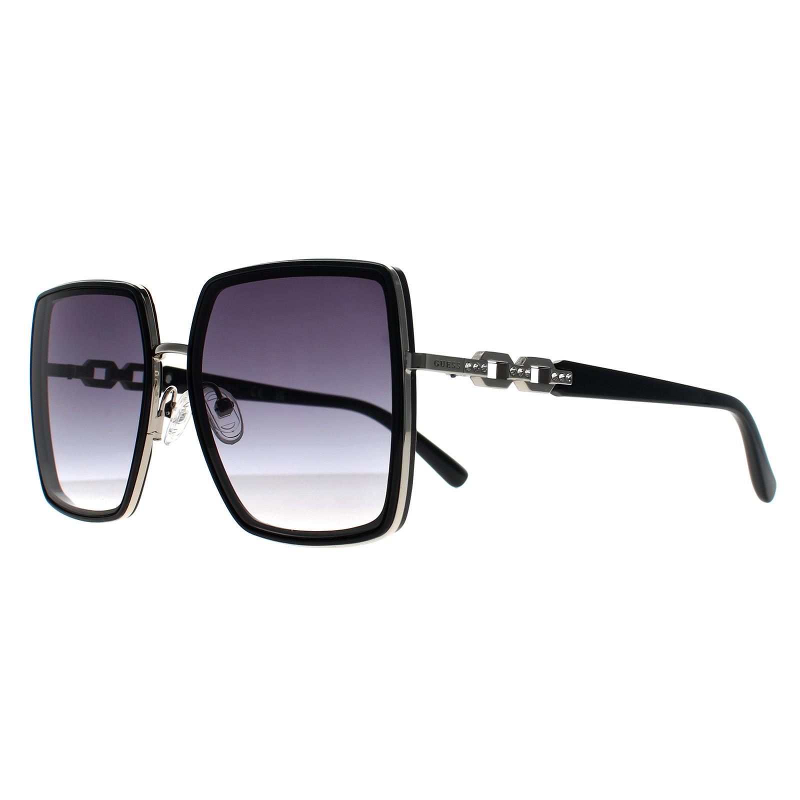 Black Guess Black Square Shiny Black Grey Gradient GO00041, Image 2 of 3