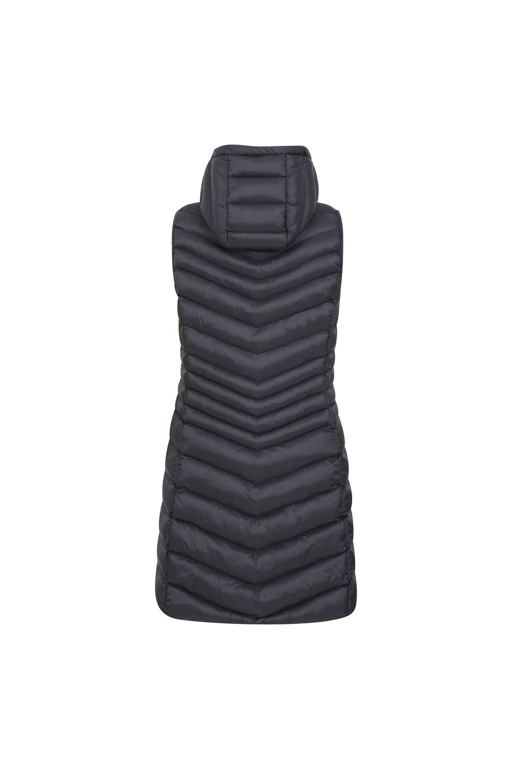 Black Florence Padded Long Gilet, Image 2 of 5
