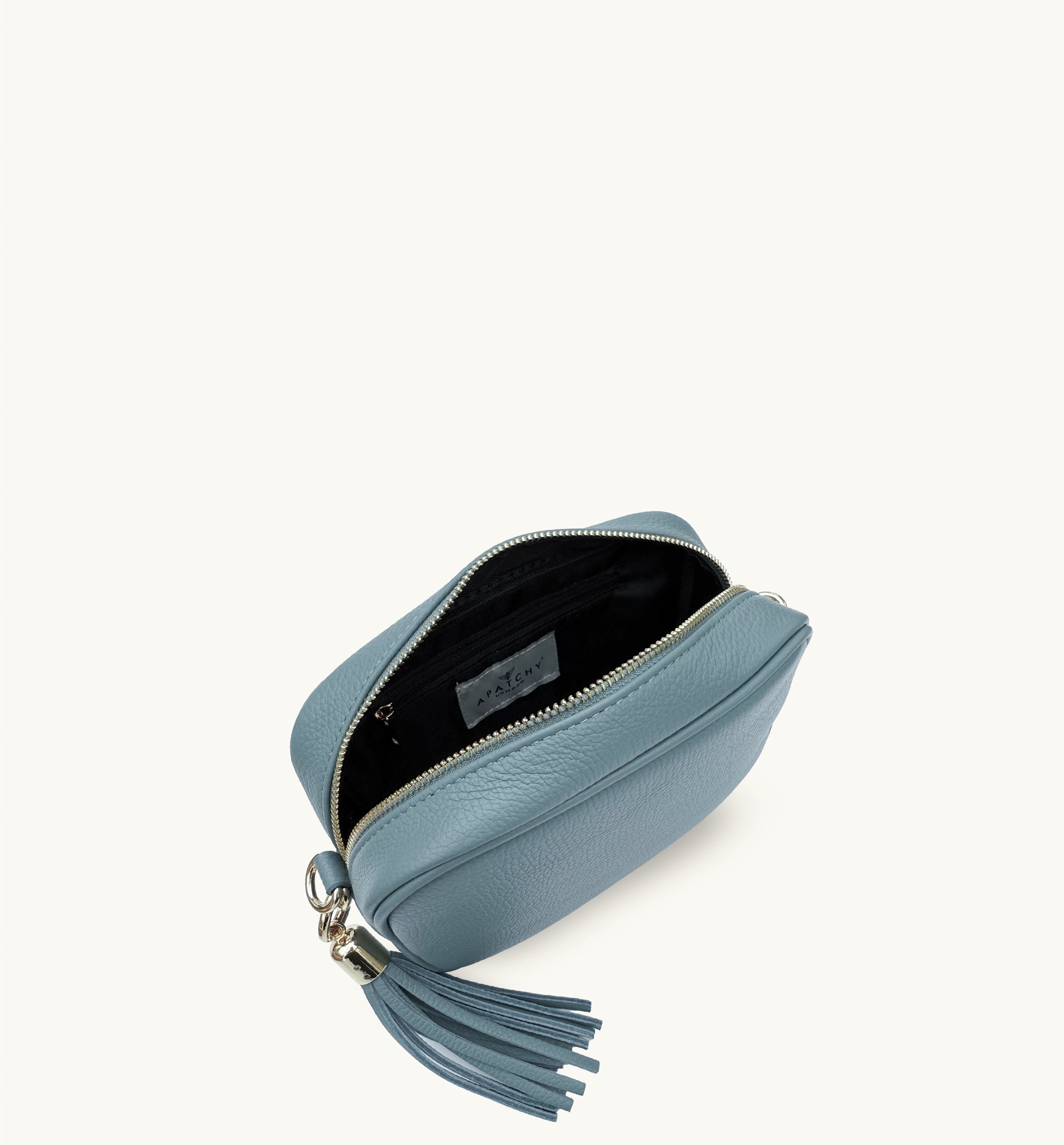 Denim The Tassel Denim Leather Crossbody Bag, Image 4 of 5